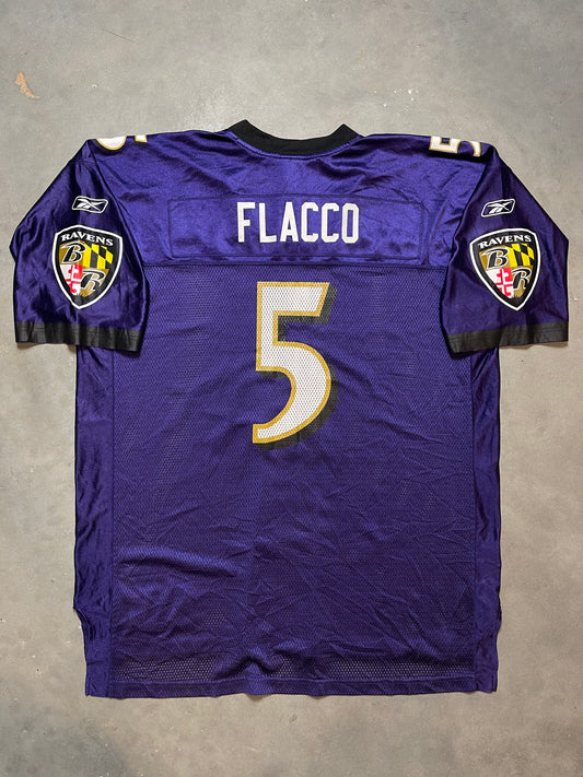 00’s Baltimore Ravens Joe Flacco Vintage Reebok NFL Jersey (XXL)