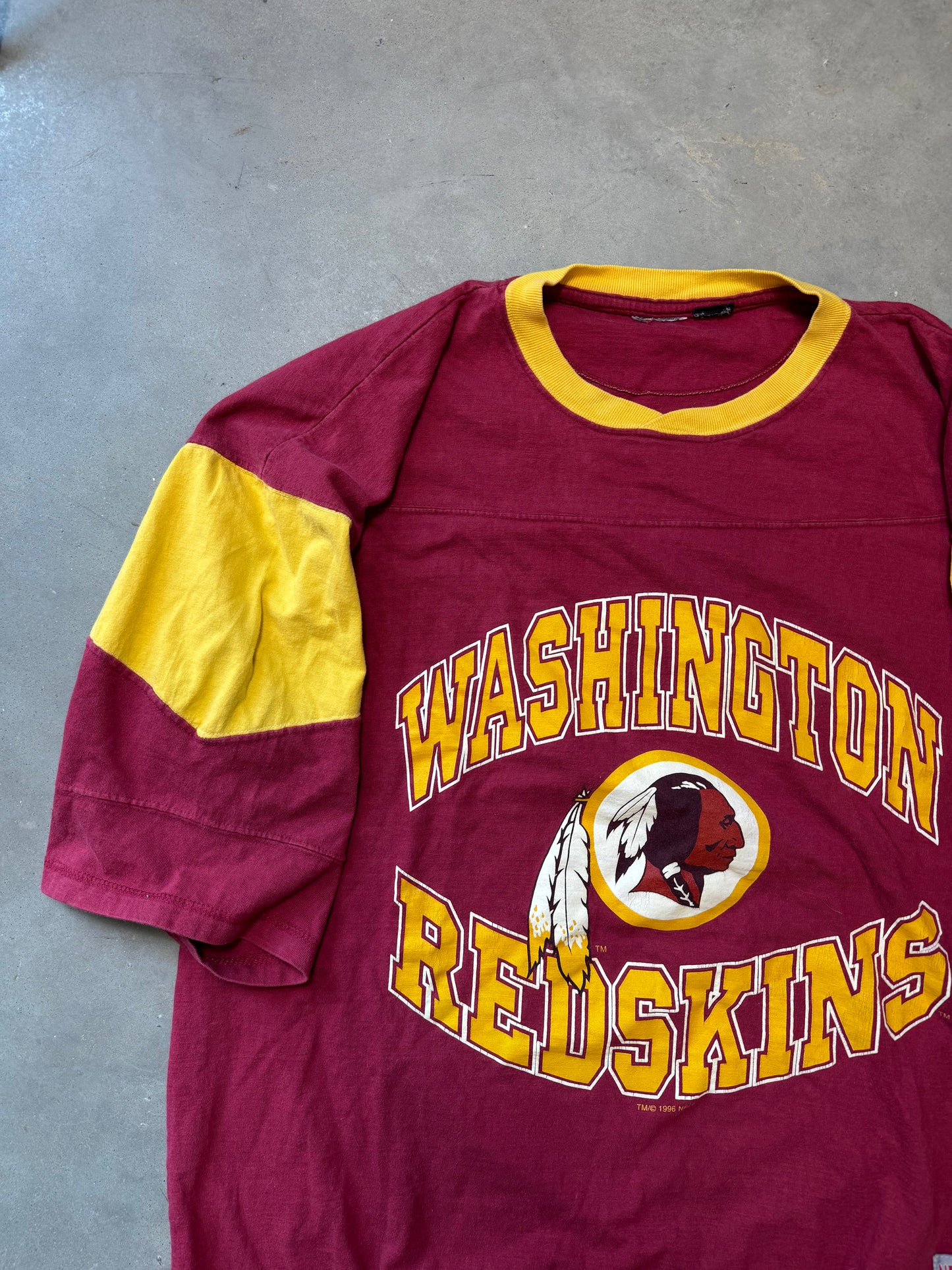 1996 Washington Redskins Vintage 3/4 Sleeve NFL Tee (XL)