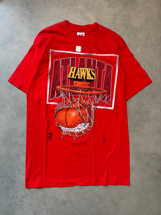 90’s Atlanta Hawks Vintage NBA Tee - Deadstock (Large)