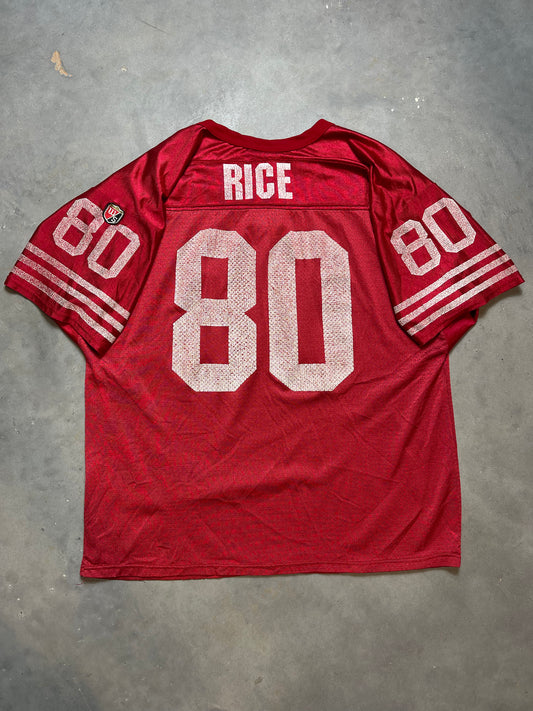 90’s San Francisco 49ers Jerry Rice Vintage Wilson NFL Jersey (XXL)