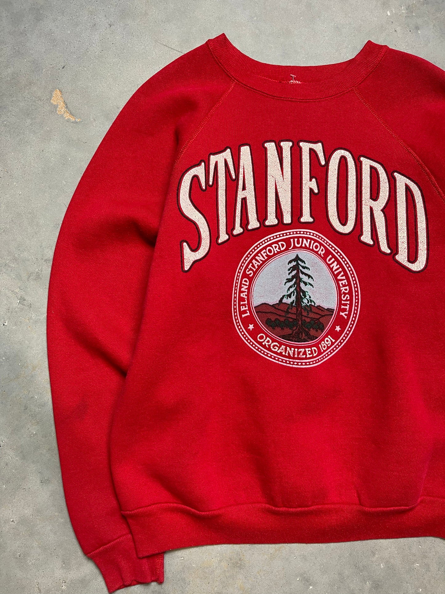 80’s Stanford Cardinal Vintage College Crewneck (Large)