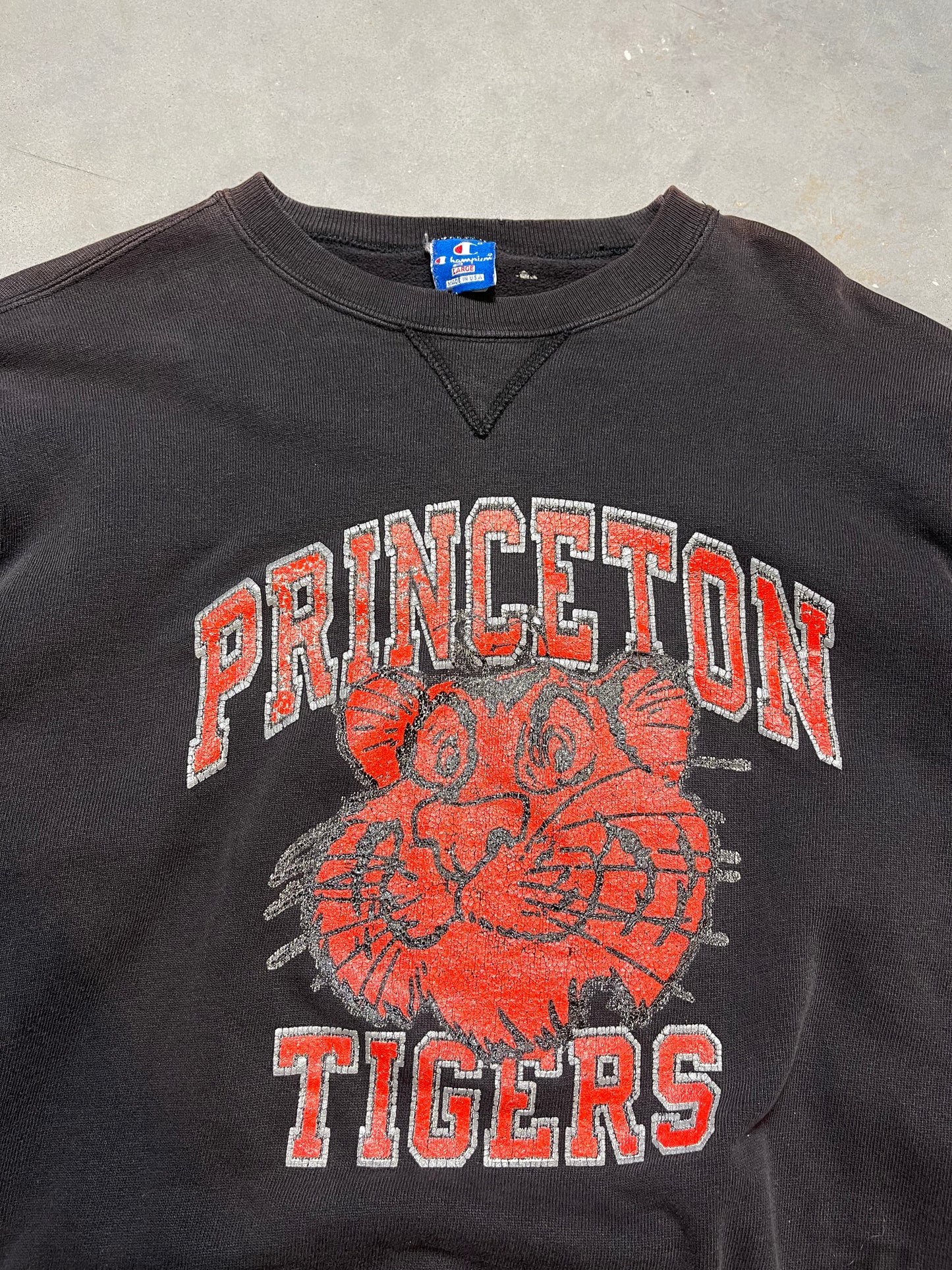 90’s Princeton Tigers Vintage Champion Ivy League Crewneck (Large)