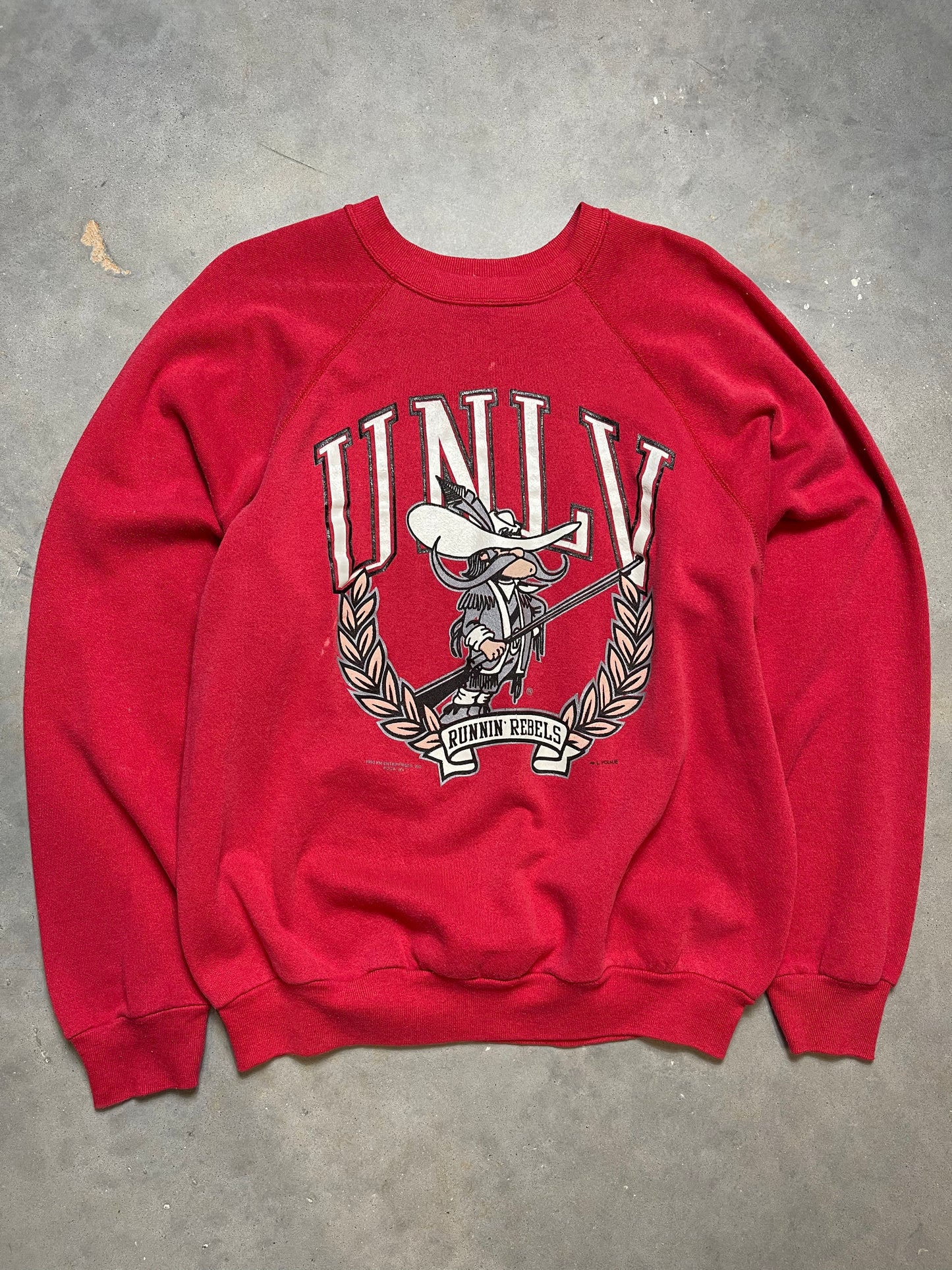 1990 UNLV Runnin’ Rebels Vintage College Crewneck (Large)