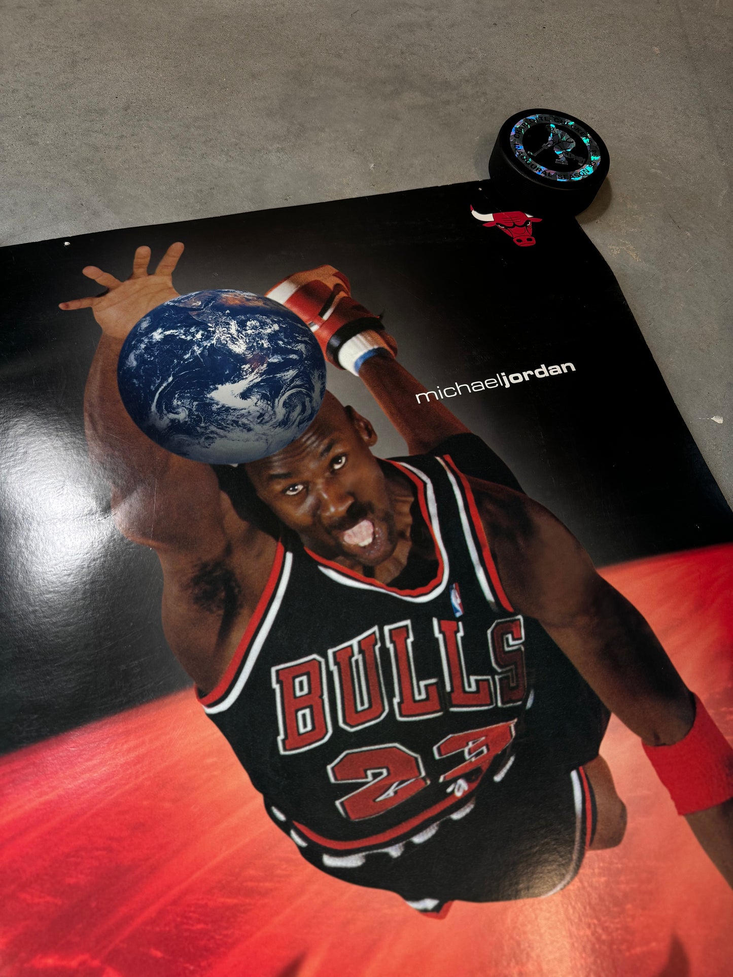 1998 Chicago Bulls Michael Jordan “The Chosen One” Vintage Costacos NBA Poster (16x20)