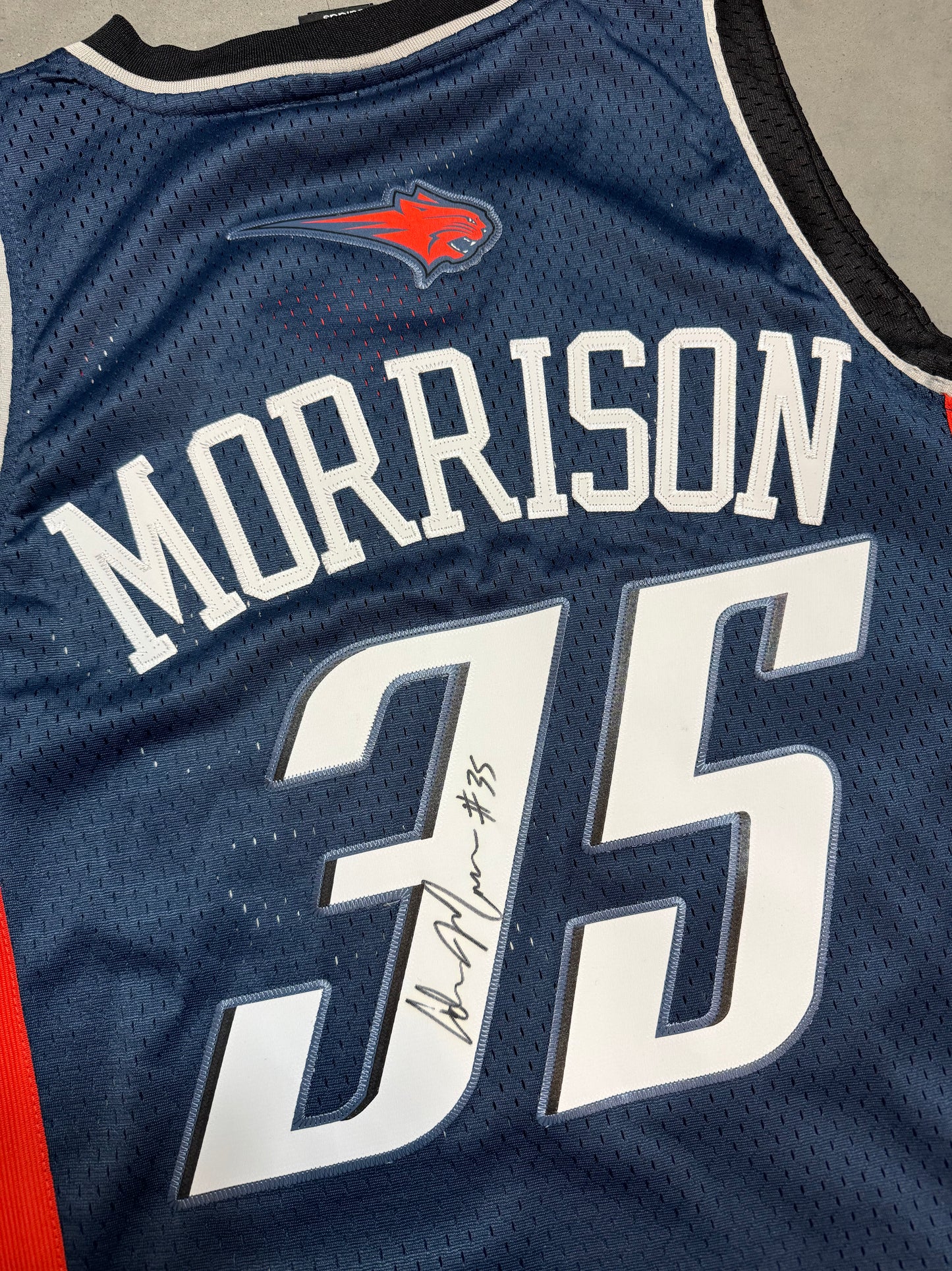 00’s Charlotte Bobcats Adam Morrison Vintage Adidas Stitched Swingman NBA Jersey - Deadstock & Signed (Large)