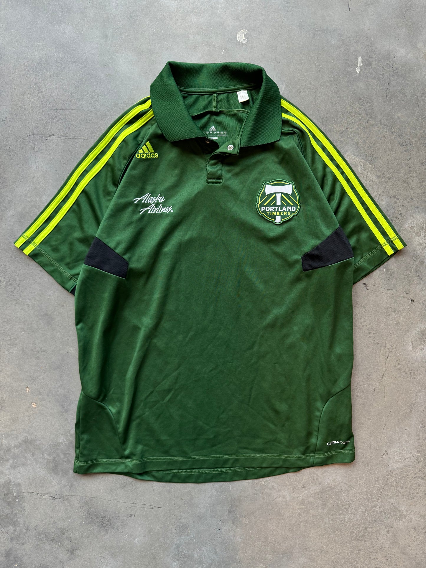 2011 Portland Timbers Green Adidas MLS Soccer Jersey (Medium)