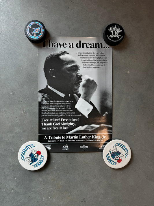 2005 Charlotte Bobcats x Charlotte Sting Tribute to Martin Luther King Jr Game Giveaway Poster (11x17)