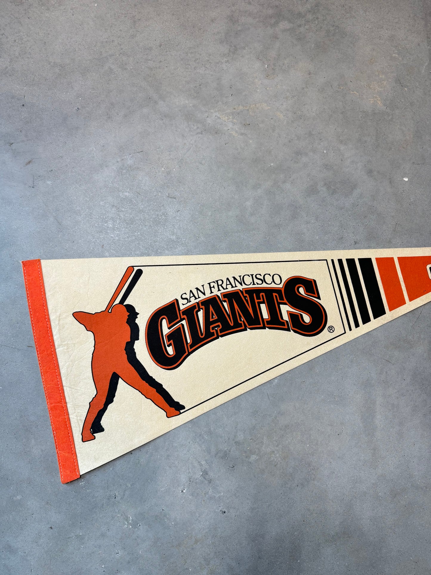 80’s San Francisco Giants Off White Vintage MLB Pennant