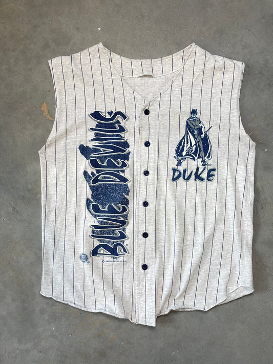 1994 Duke Blue Devils Vintage Pinstriped Baseball Jersey (Large)