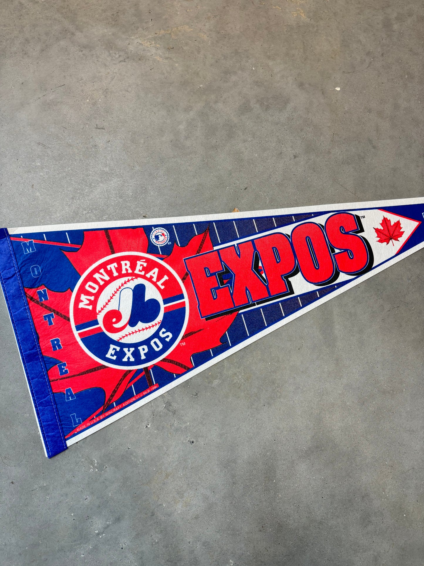 90’s Montreal Expos Vintage MLB Pennant