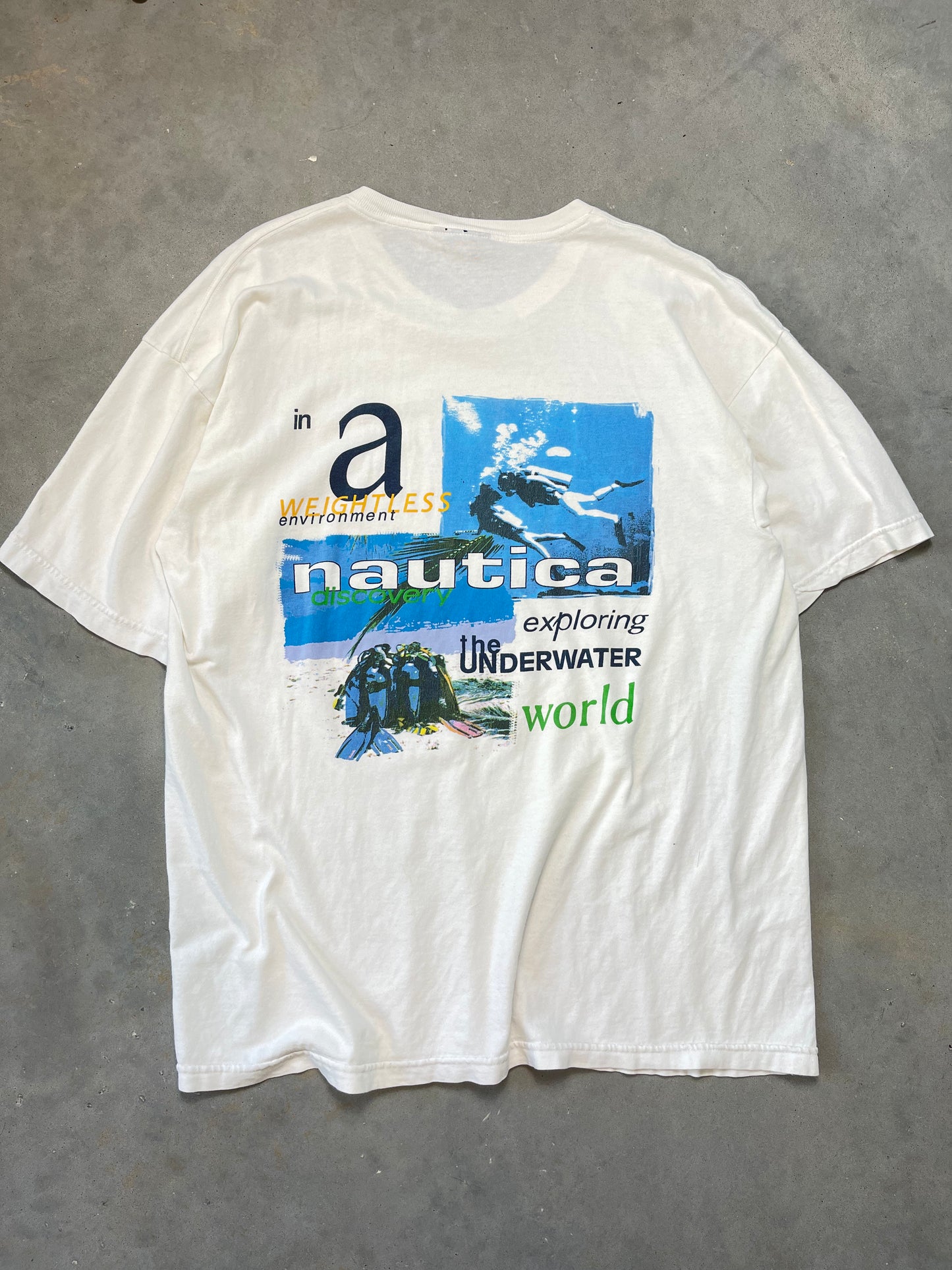 90’s Nautica Discovery Scuba Tee (XL)