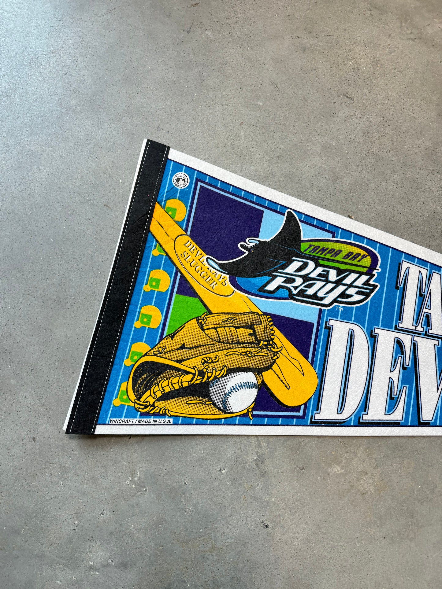 90’s Tampa Bay Devil Rays Vintage MLB Wincraft Pennant