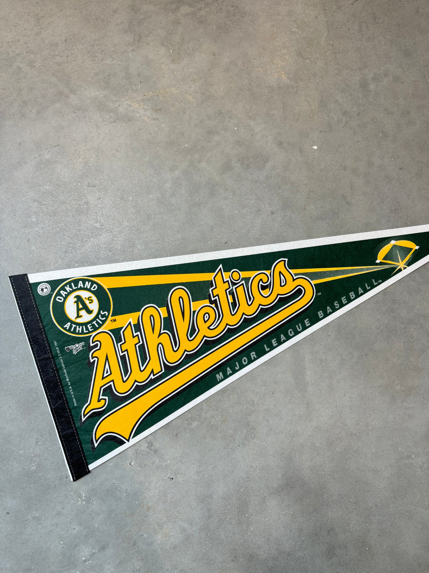 1997 Oakland A’s Athletics Vintage Wincraft MLB Pennant