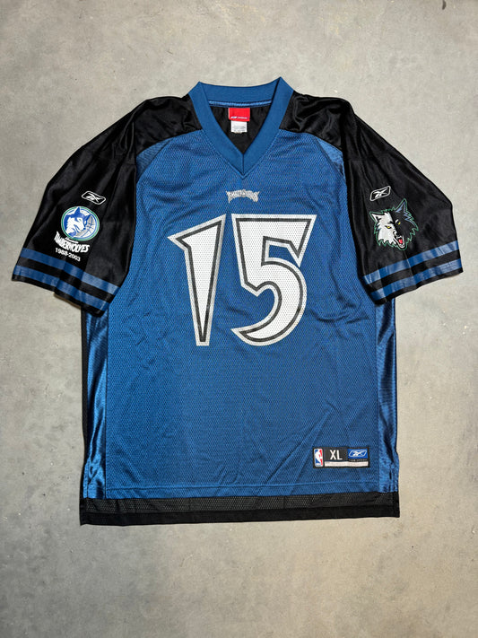 2003 Minnesota Timberwolves Vintage Reebok 15th Anniversary NBA  Football Jersey (XL)