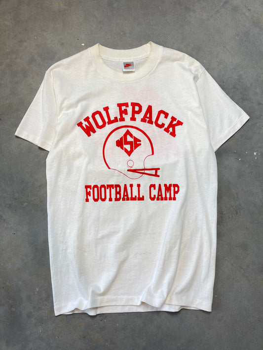 80’s NC State Wolfpack Vintage Nike Football Camp Tee (Large)