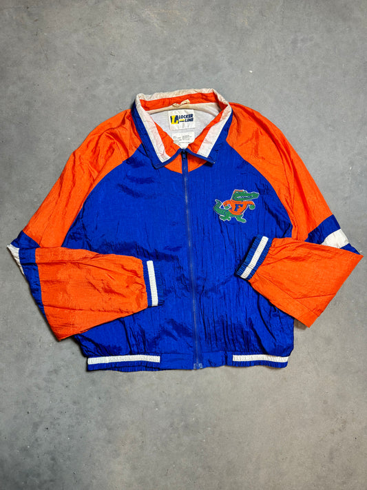 90’s Florida Gators Vintage Locker Line Colorblocked College Windbreaker Jacket (XL)