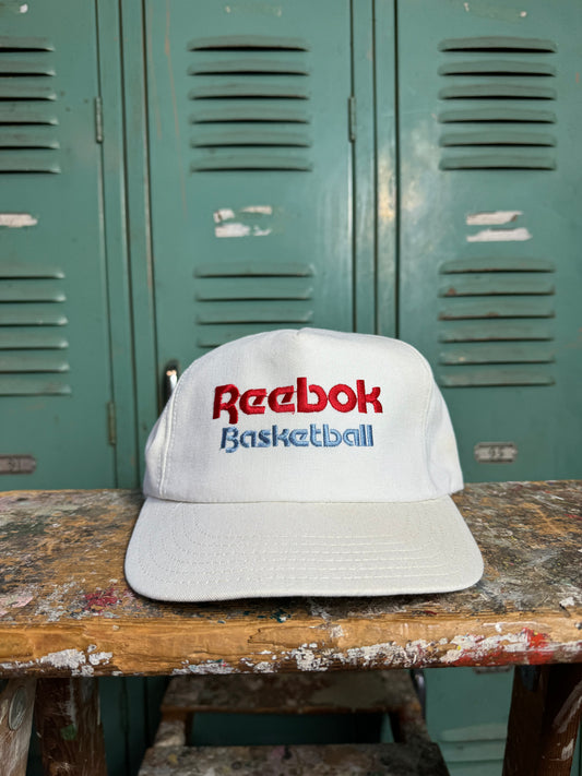 90’s Reebok Basketball Vintage Leather Strapback Hat (OSFA)