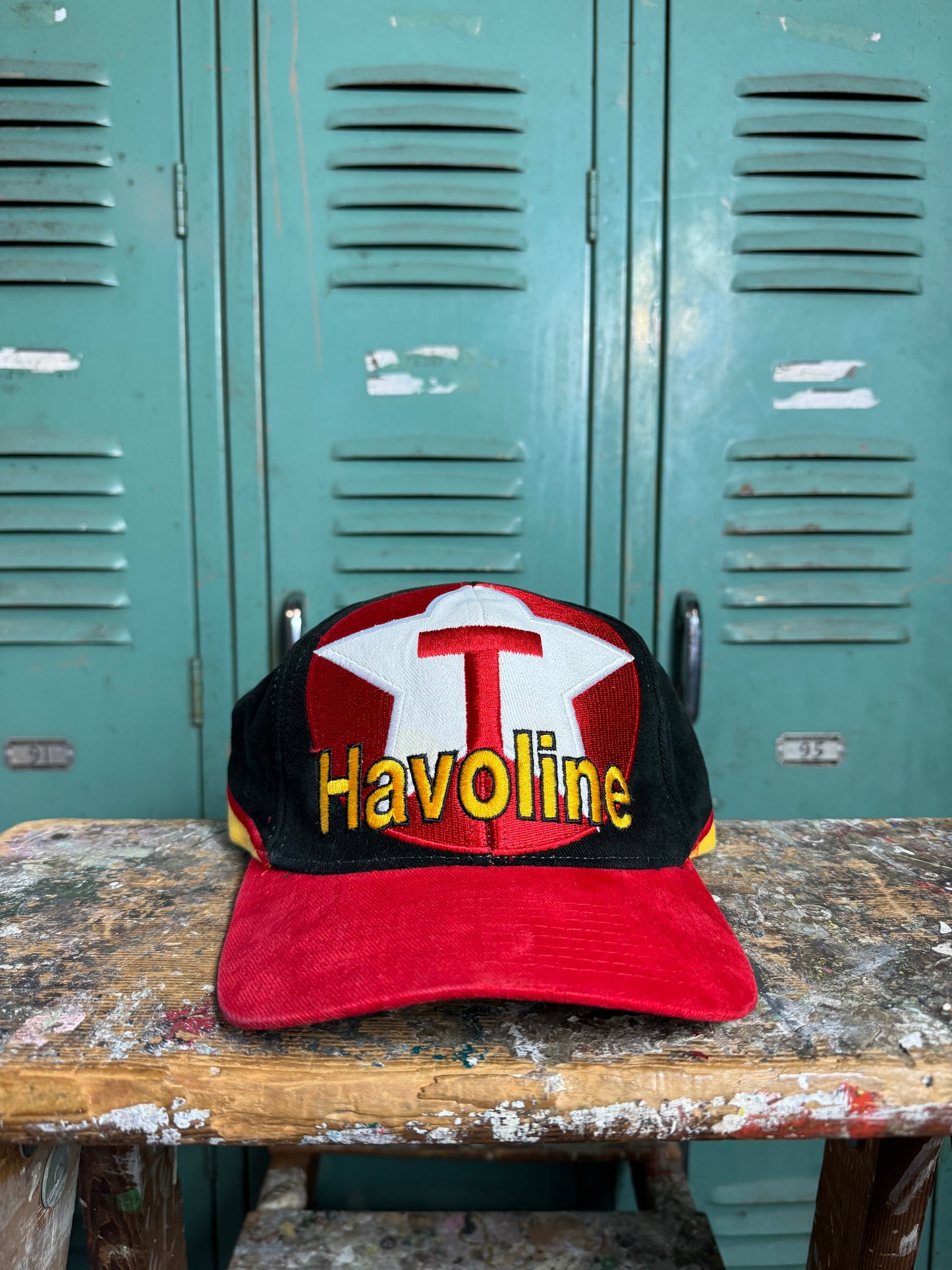 90’s Ernie Irvan Vintage Texaco Havoline Racing Big Logo NASCAR Snapback Hat (OSFA)