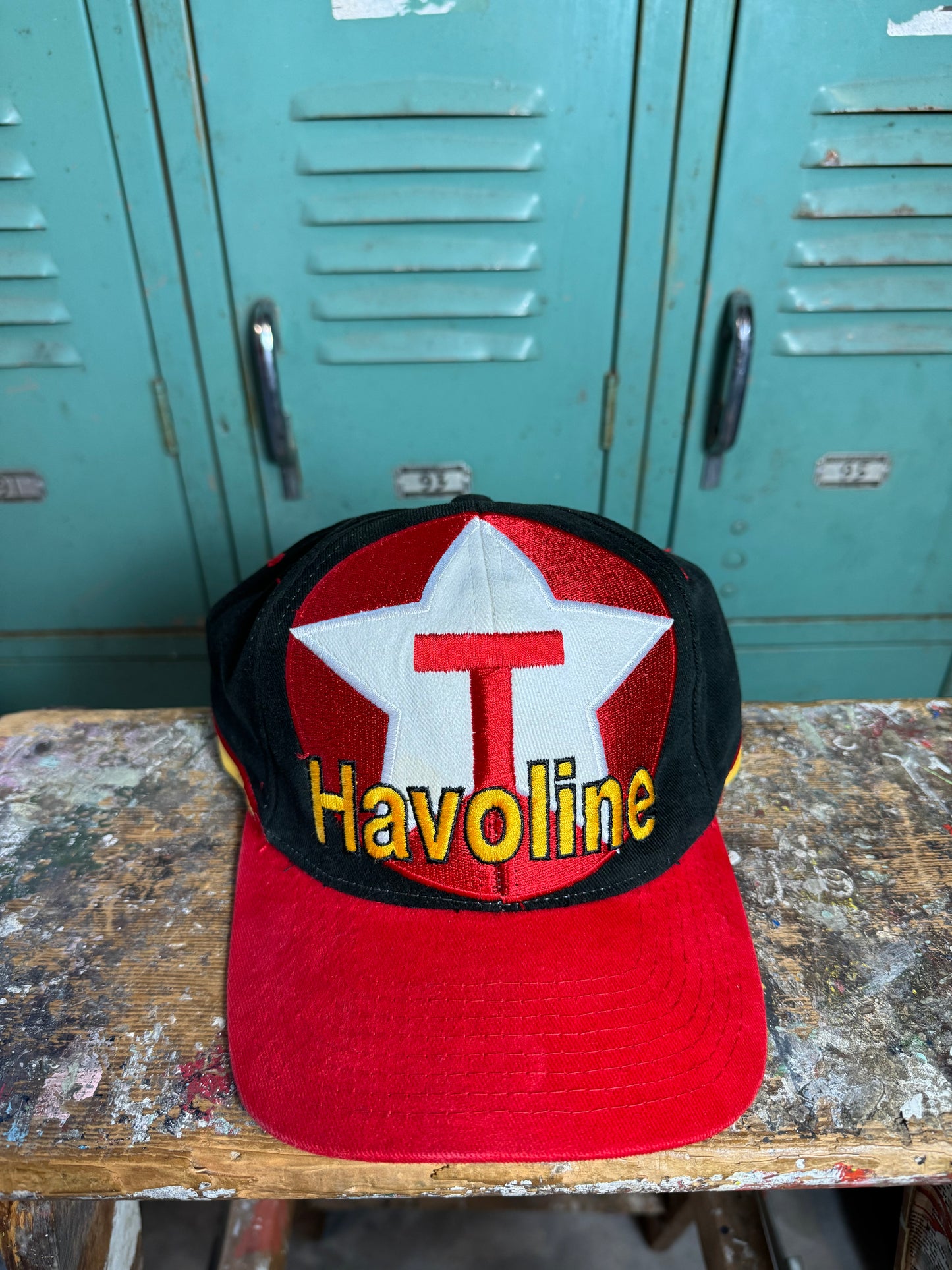 90’s Ernie Irvan Vintage Texaco Havoline Racing Big Logo NASCAR Snapback Hat (OSFA)