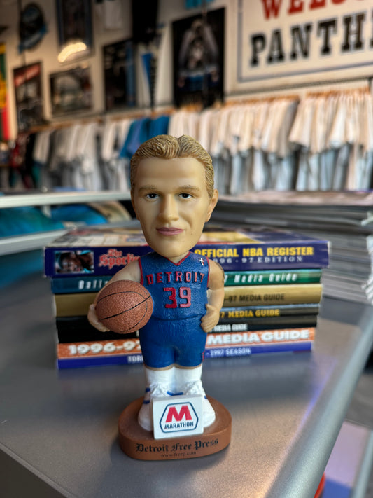 00’s Detroit Pistons Zeljko Rebraca x Detroit Free Press Marathon Vintage NBA Bobblehead