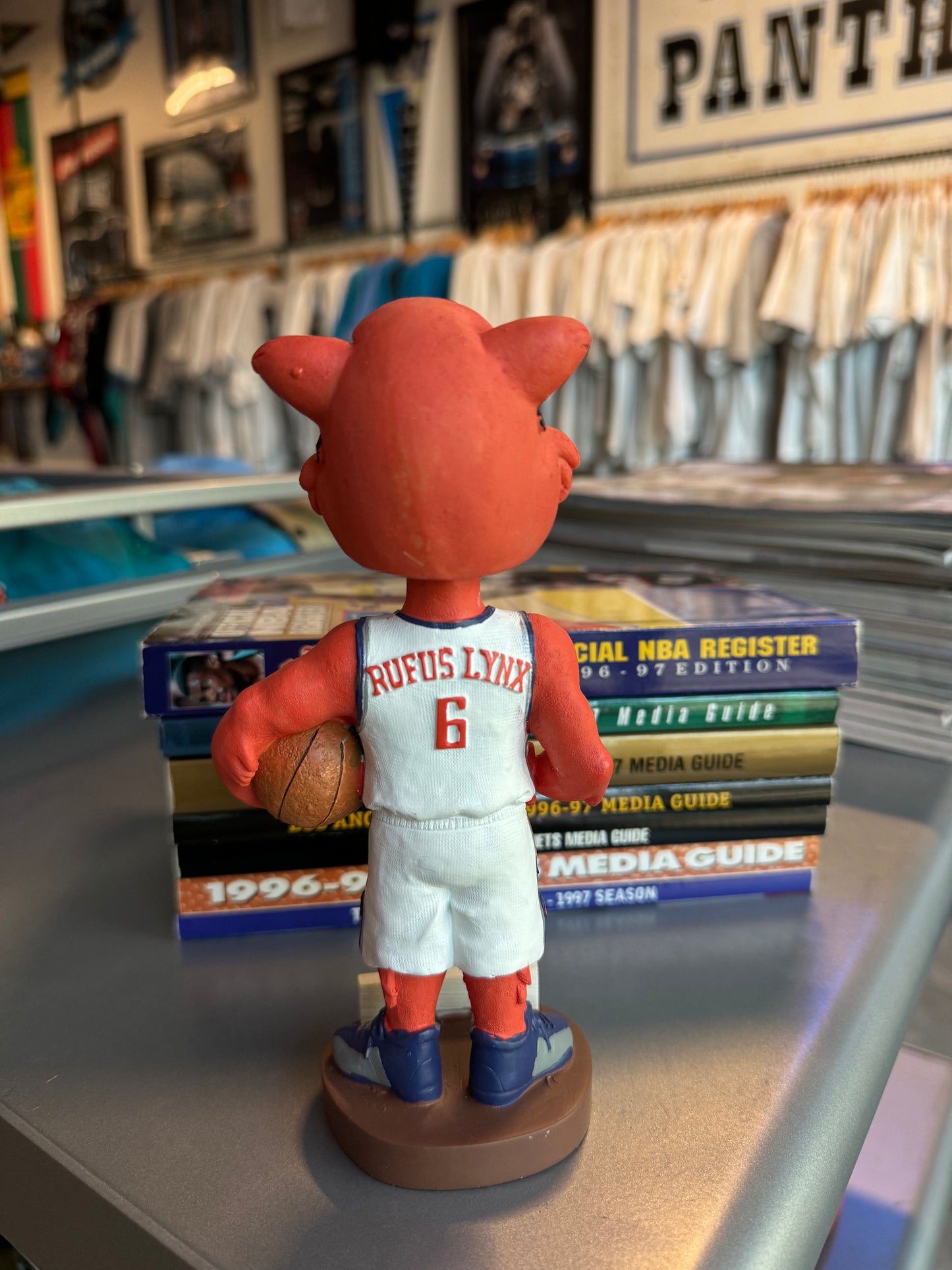 00’s Charlotte Bobcats Rufus Lynx Vintage NBA Mascot Bobblehead