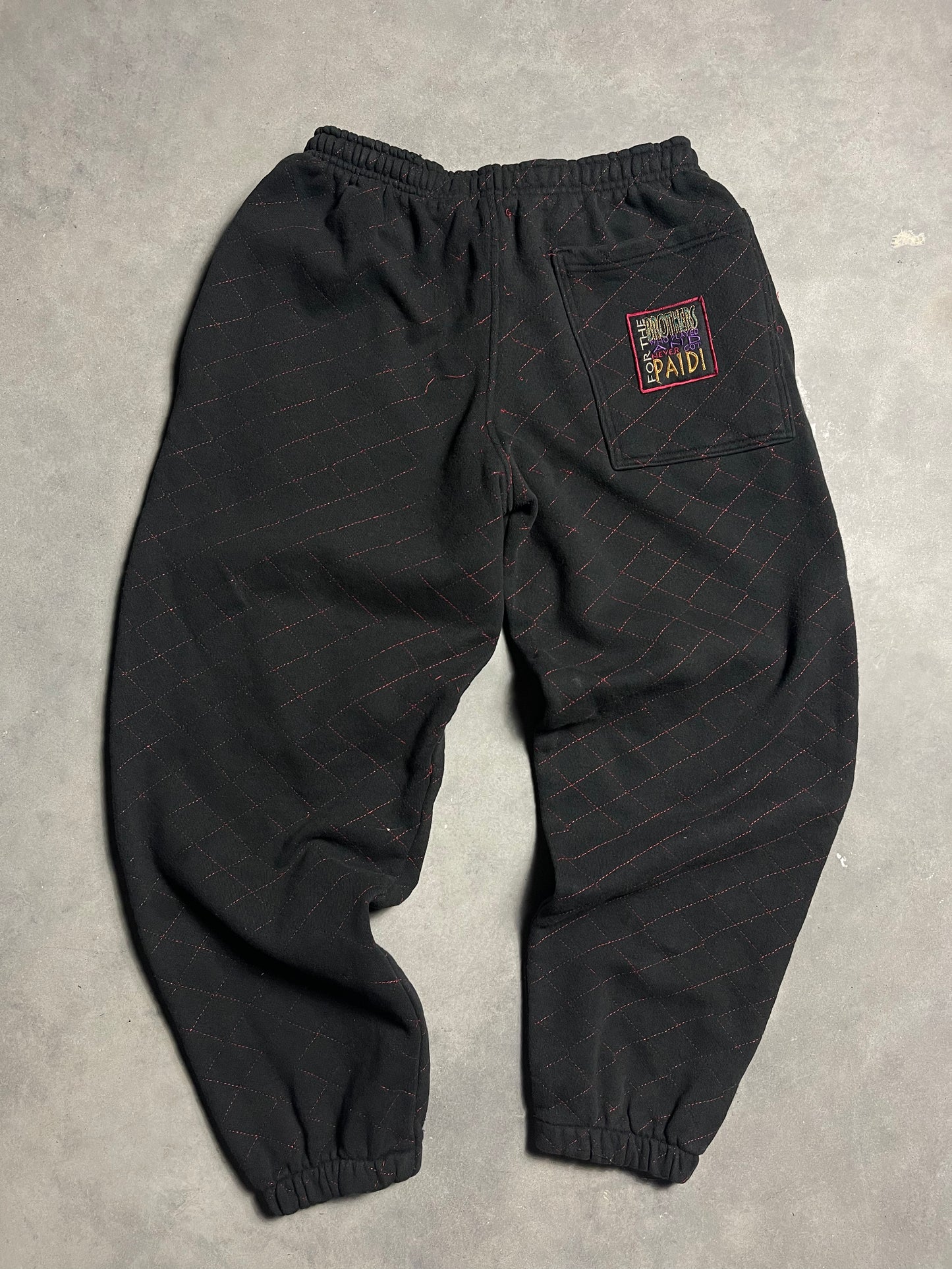 90’s Negro League Baseball Vintage Quilted Heavyweight Sweatpants (XL)