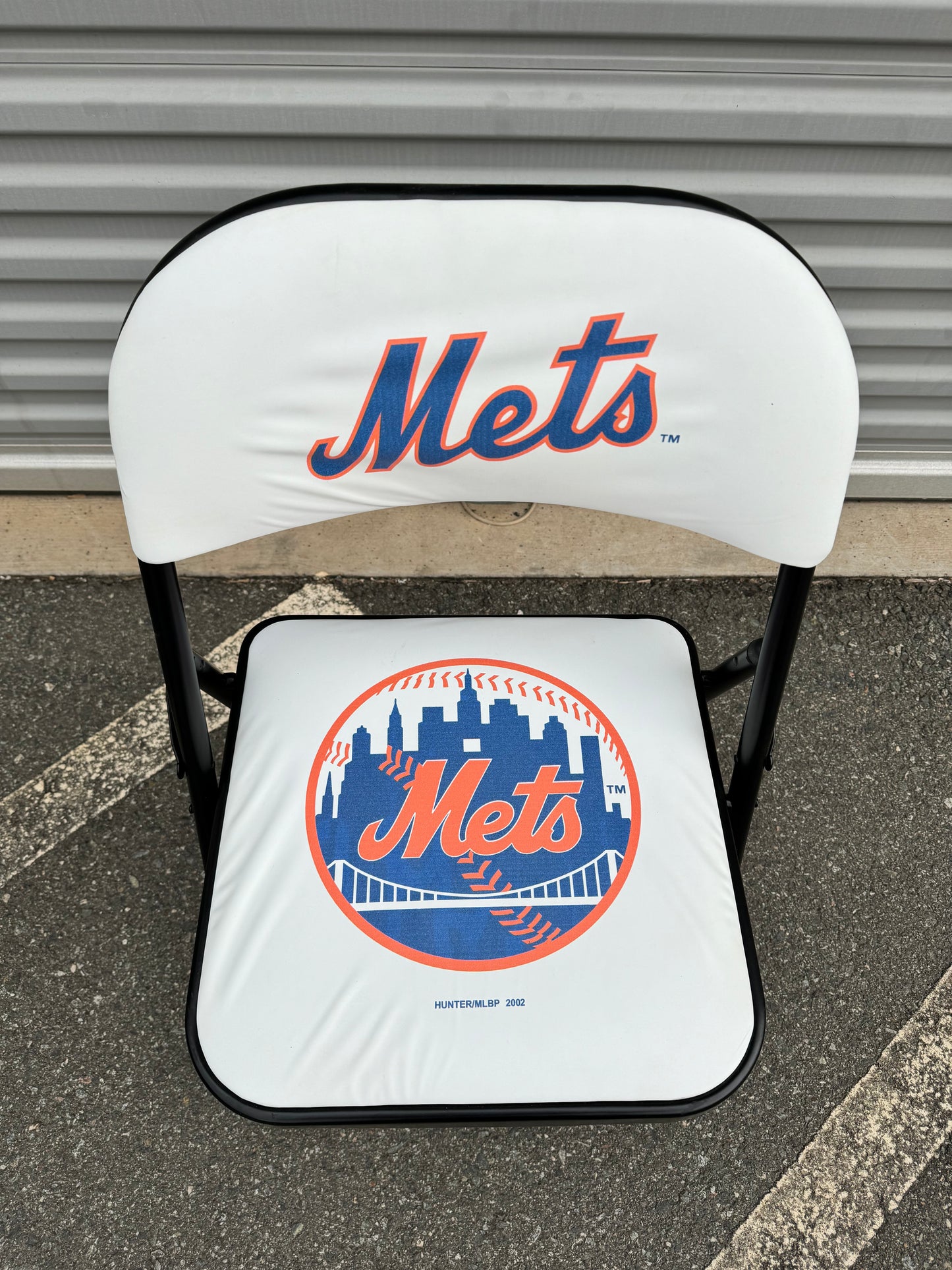 2002 New York Mets Vintage Big Logo White Man Cave MLB Sports Chair