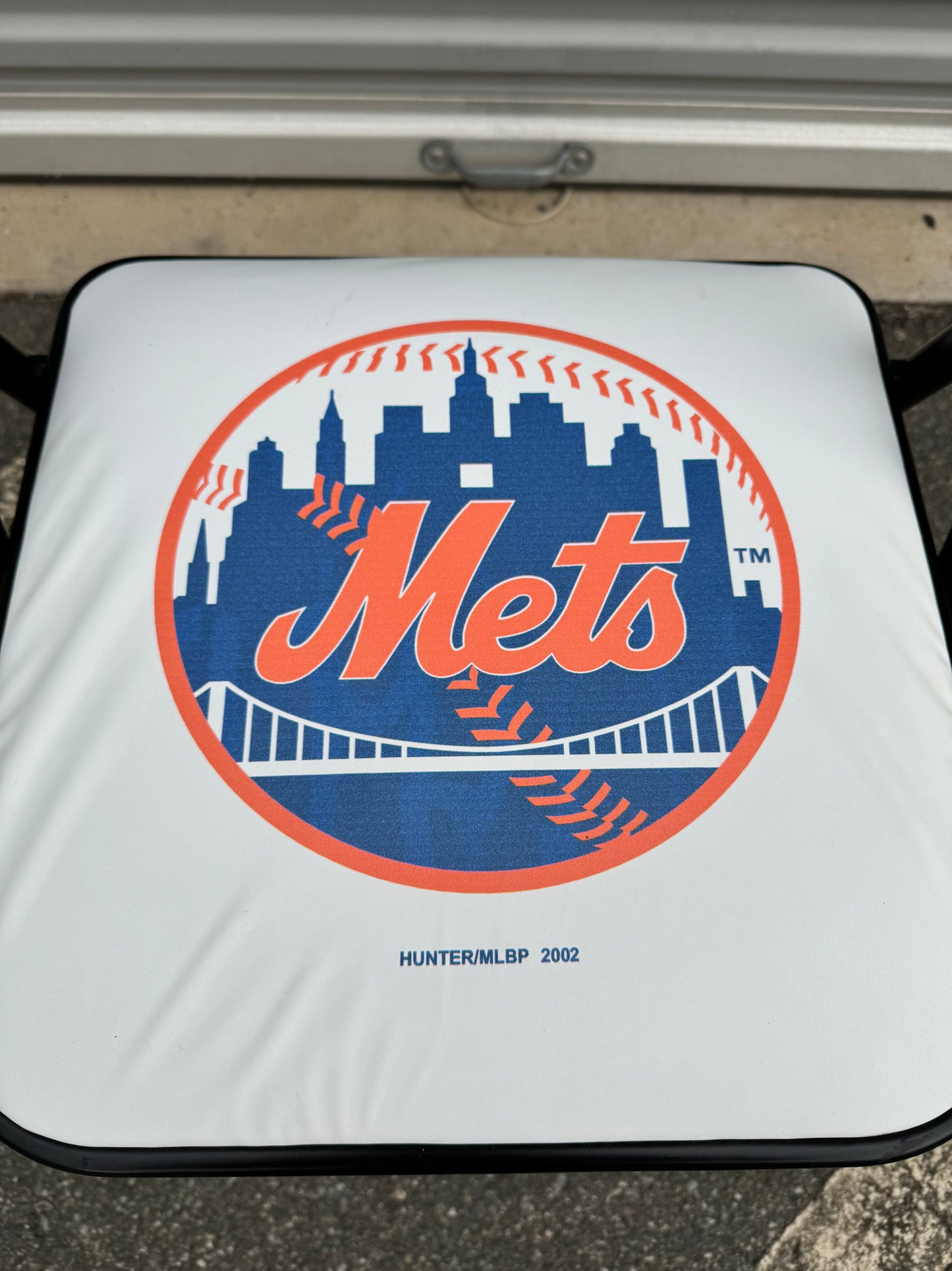 2002 New York Mets Vintage Big Logo White Man Cave MLB Sports Chair