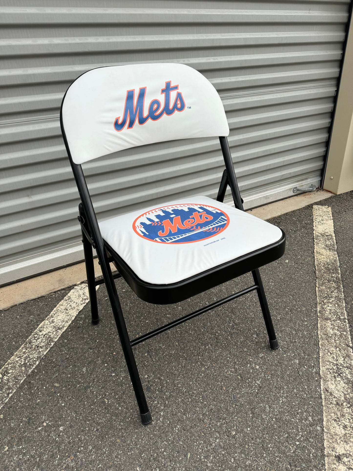 2002 New York Mets Vintage Big Logo White Man Cave MLB Sports Chair