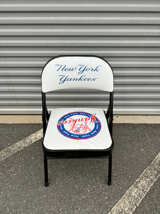 2001 New York Yankees Vintage Big Logo White Man Cave MLB Sports Chair