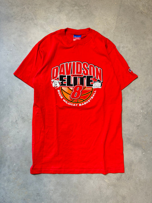 2008 Davidson Wildcats Elite 8 Steph Curry Era Champion College Tee (Medium)