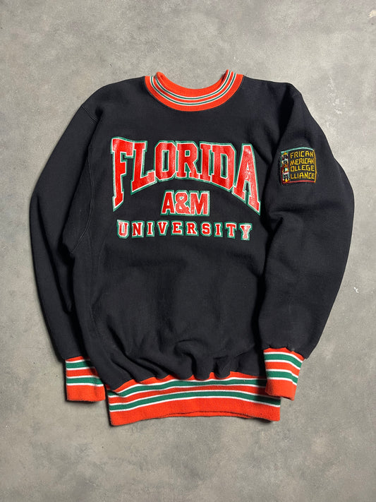 90’s Florida FAMU Rattlers Vintage AACA Heavyweight HBCU Ribbed Crewneck (Large)