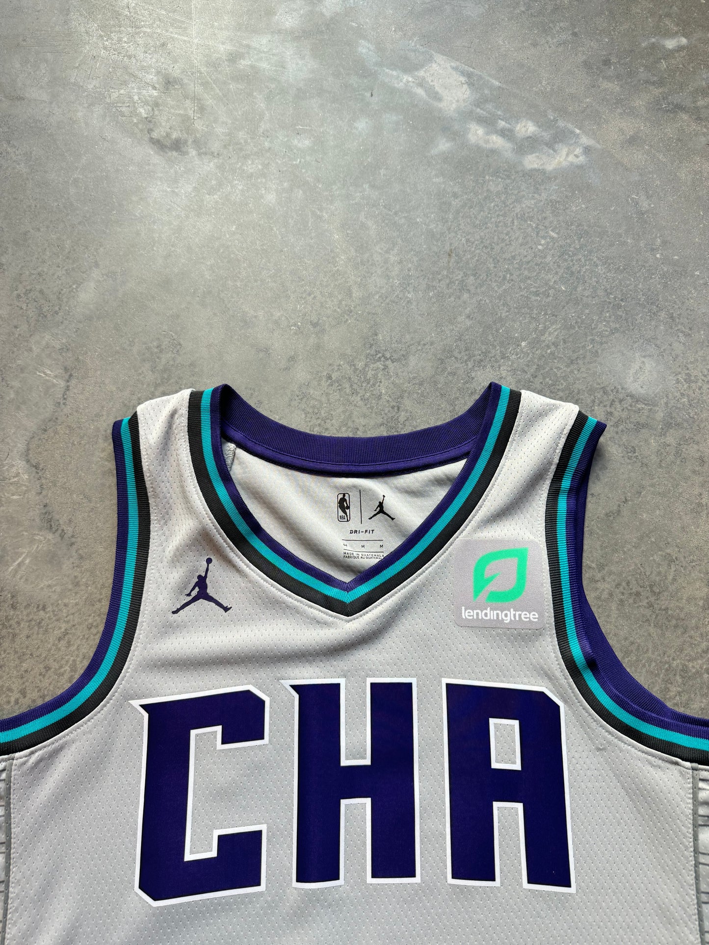 2019/2020 Charlotte Hornets Devonte Graham Light Grey City Jersey Alternate Jordan Brand NBA Jersey (44/Medium)