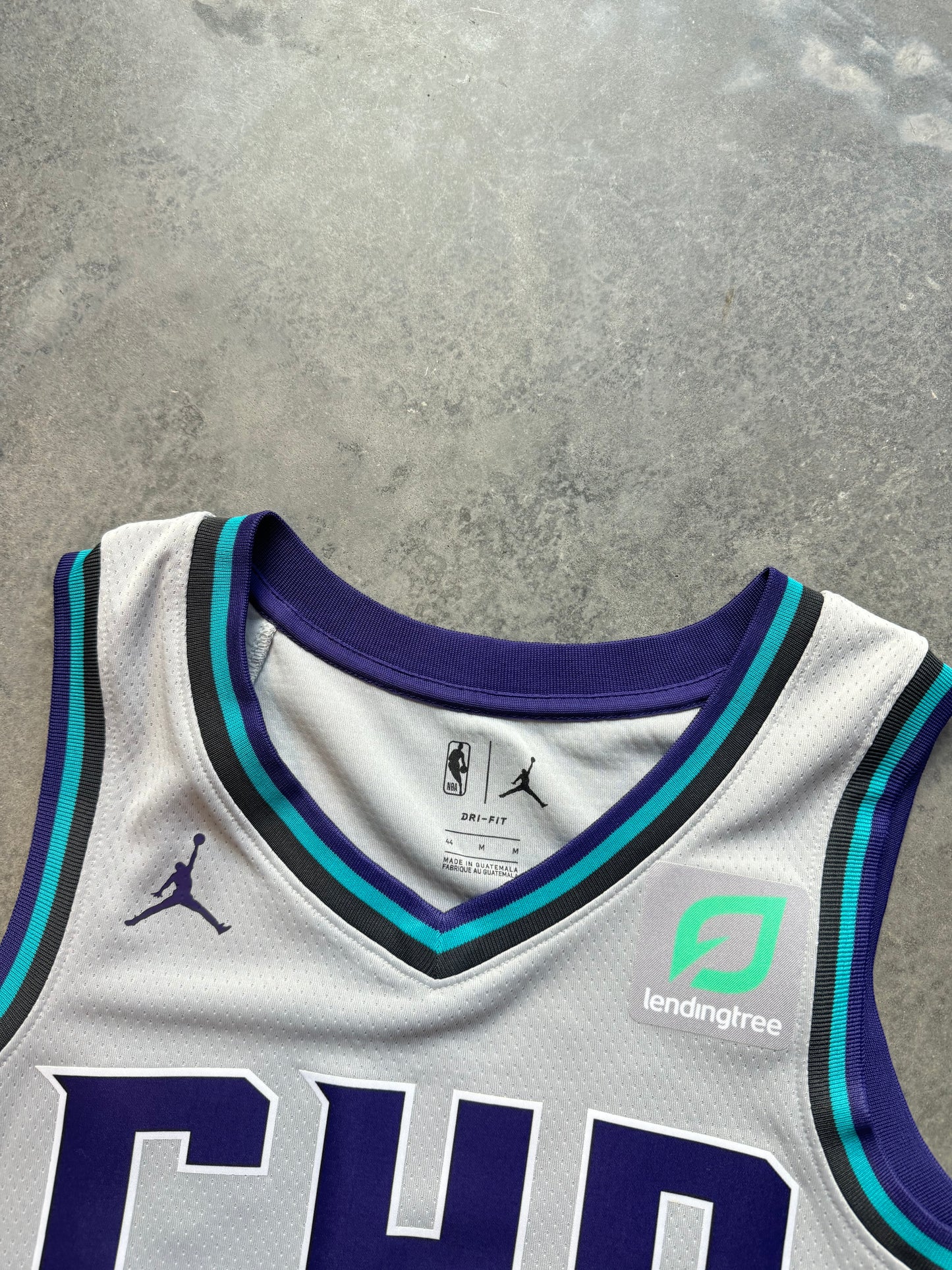 2019/2020 Charlotte Hornets Devonte Graham Light Grey City Jersey Alternate Jordan Brand NBA Jersey (44/Medium)