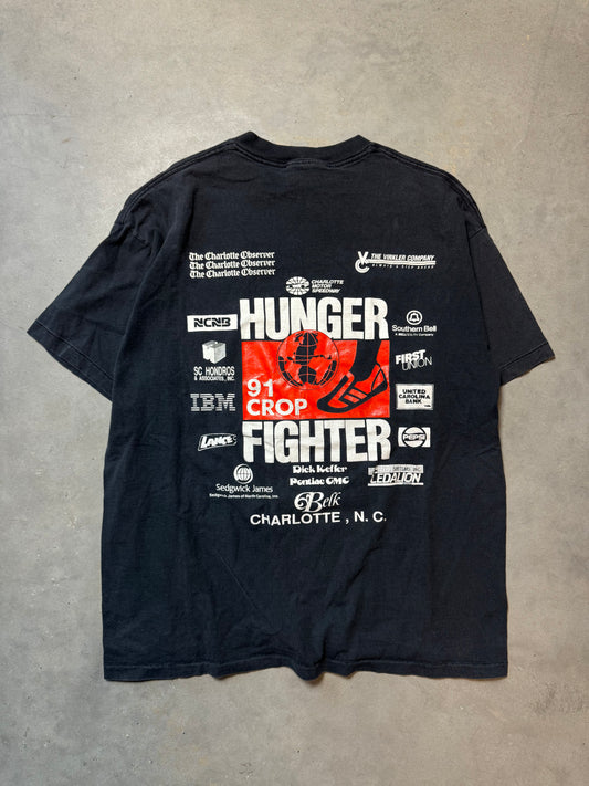 1991 Hunger Fighter Charlotte Faded Marathon Running Tee (XL)