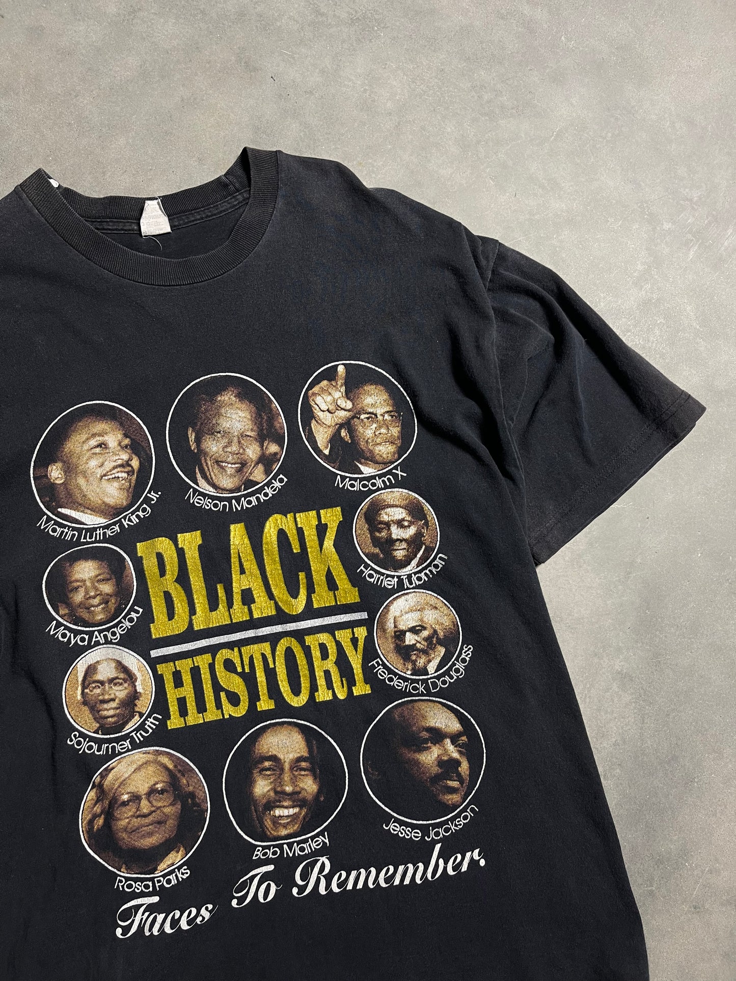 90’s Black History Faces to Remember Vintage Tee (XL)