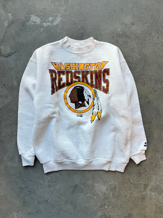 90’s Washington Redskins Vintage White Starter NFL Crewneck (Large)