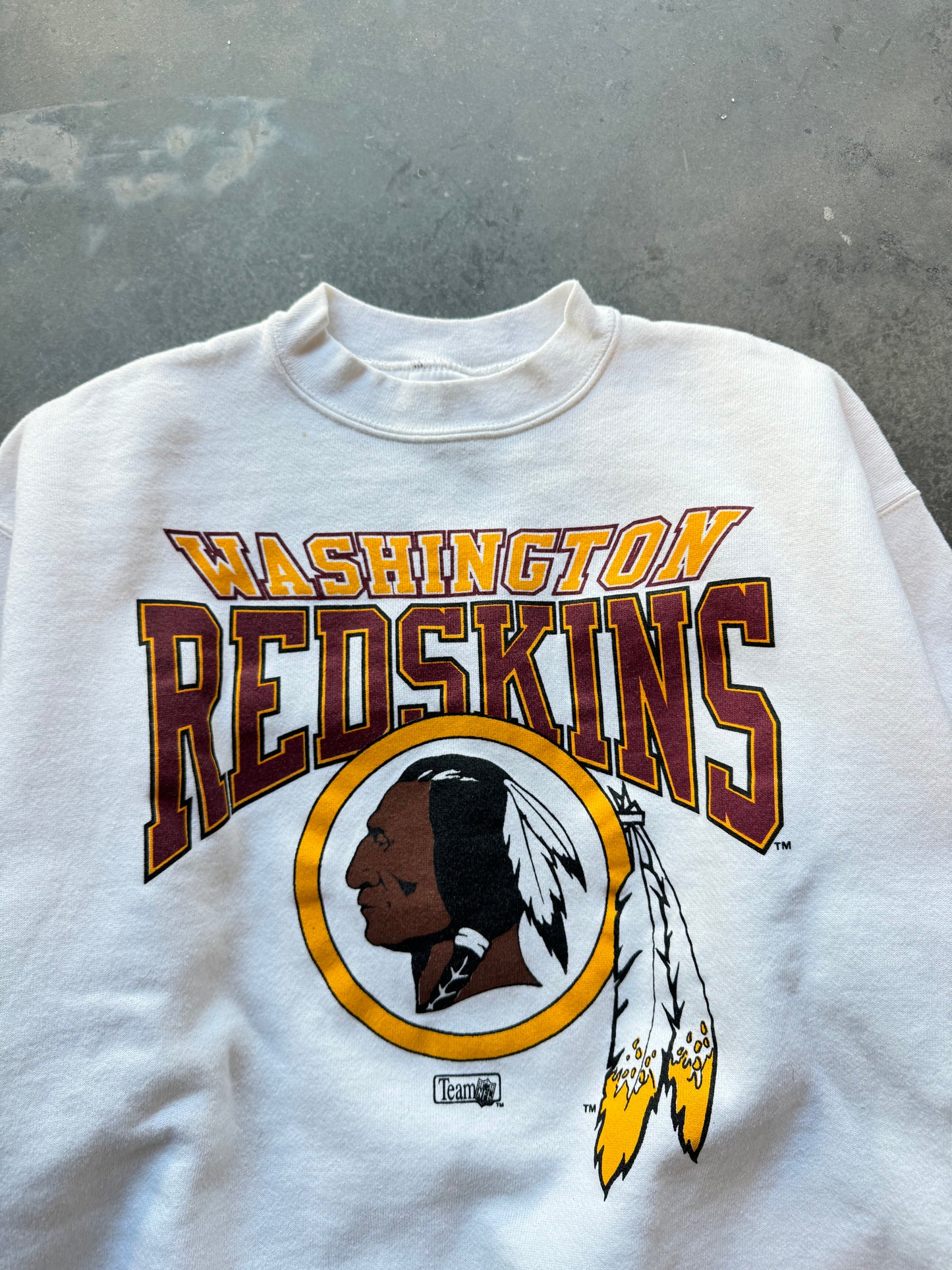 90’s Washington Redskins Vintage White Starter NFL Crewneck (Large)