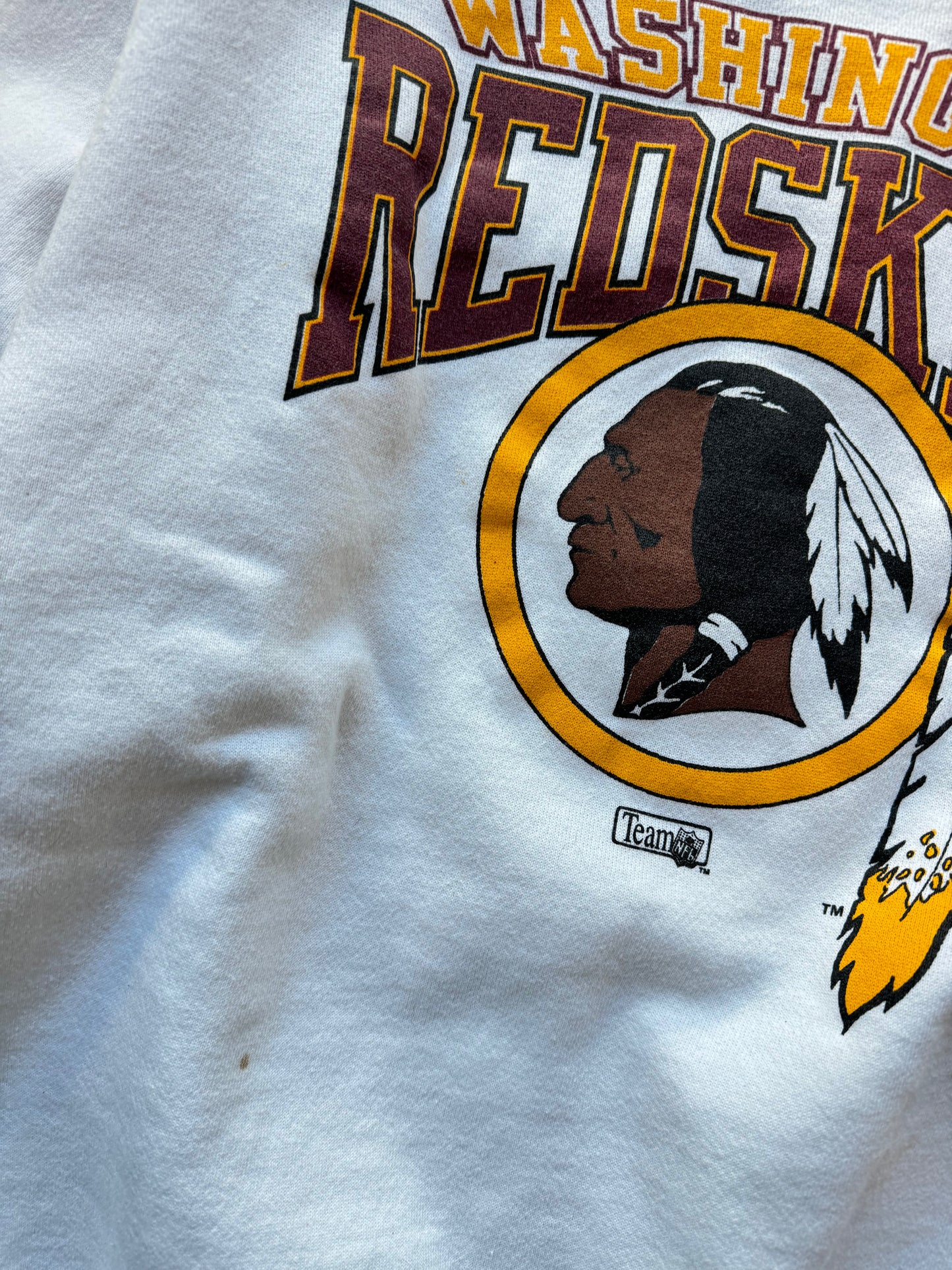 90’s Washington Redskins Vintage White Starter NFL Crewneck (Large)