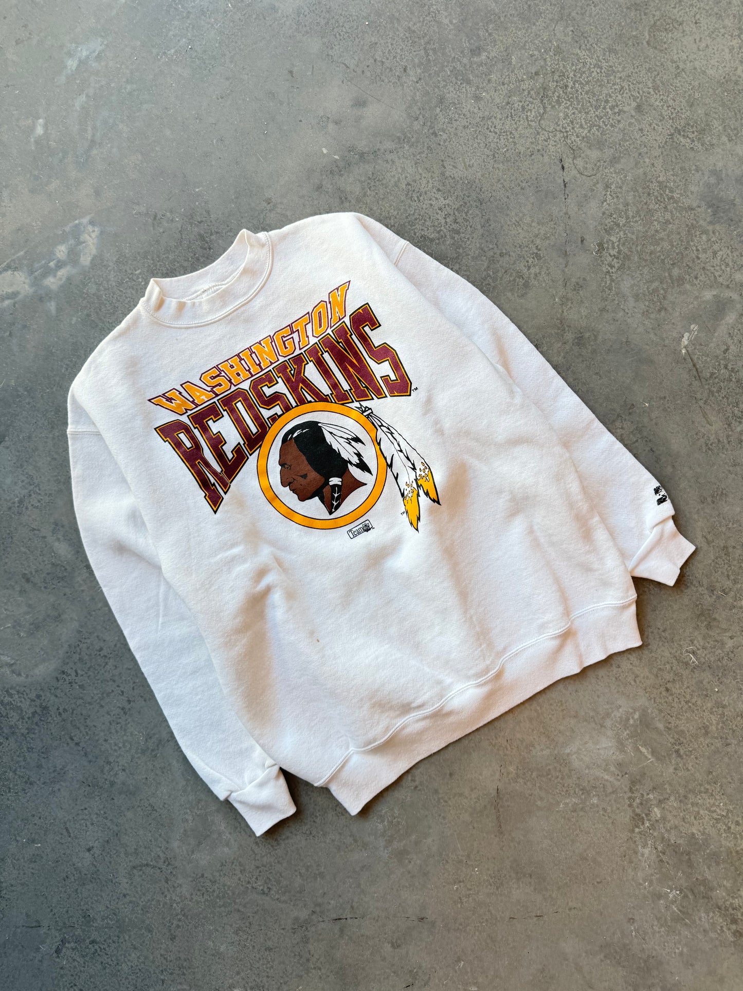 90’s Washington Redskins Vintage White Starter NFL Crewneck (Large)