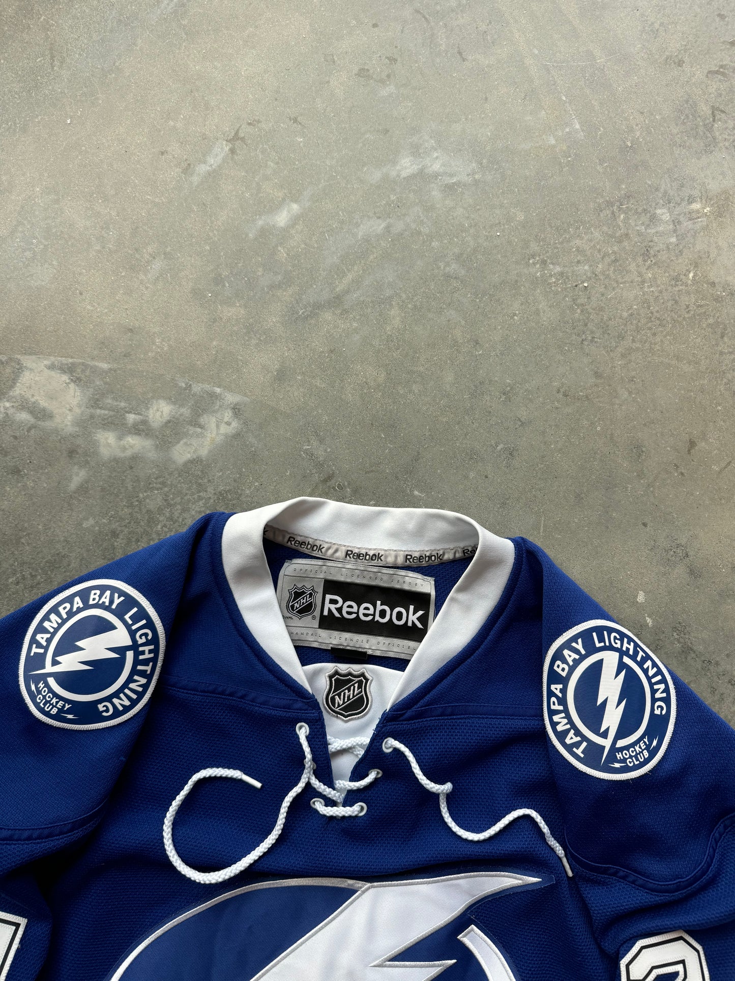 2010’s Tampa Bay Lightning Ryan Callahan Vintage Reebok NHL Hockey Jersey (Medium)