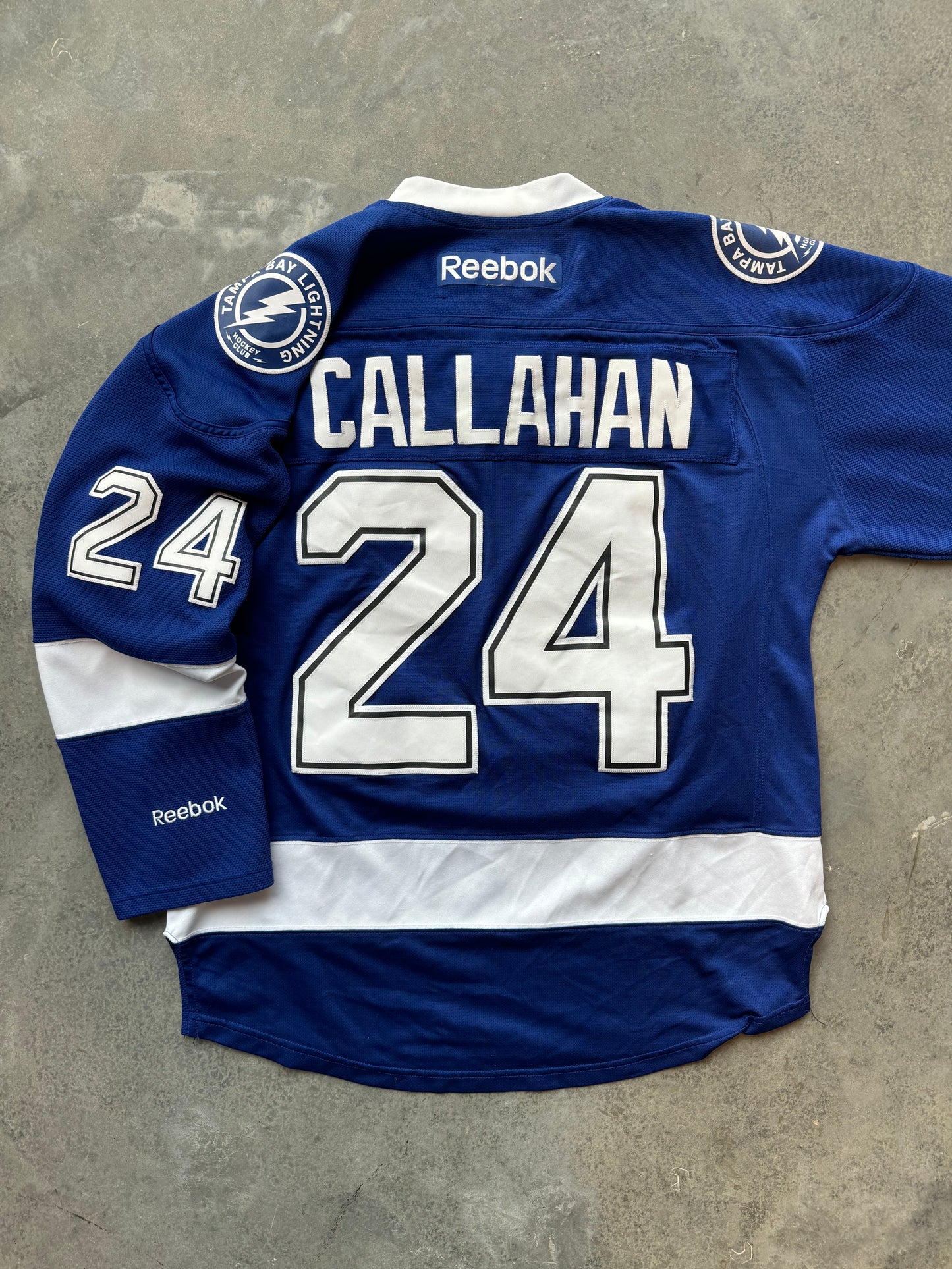 2010’s Tampa Bay Lightning Ryan Callahan Vintage Reebok NHL Hockey Jersey (Medium)