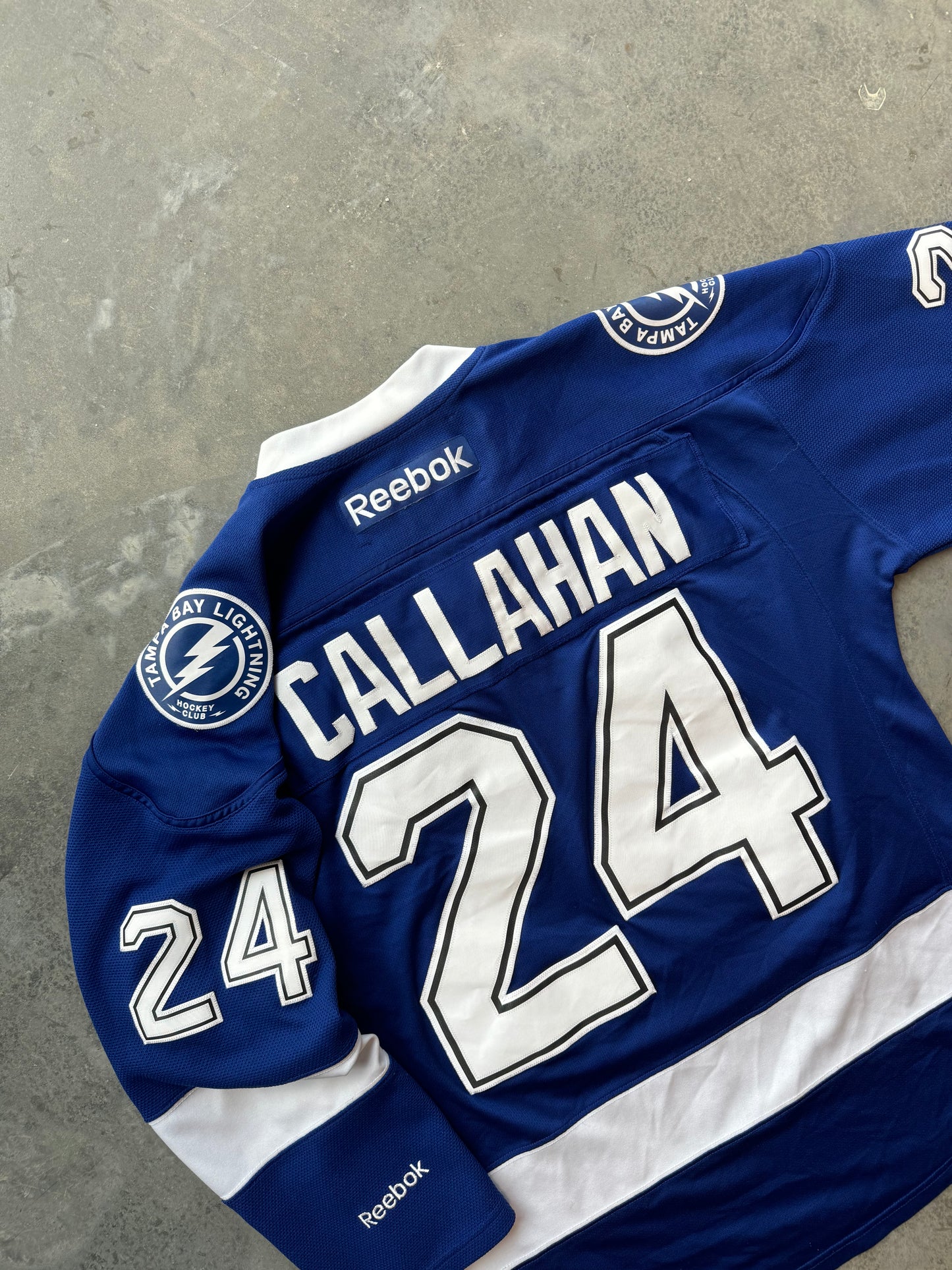 2010’s Tampa Bay Lightning Ryan Callahan Vintage Reebok NHL Hockey Jersey (Medium)