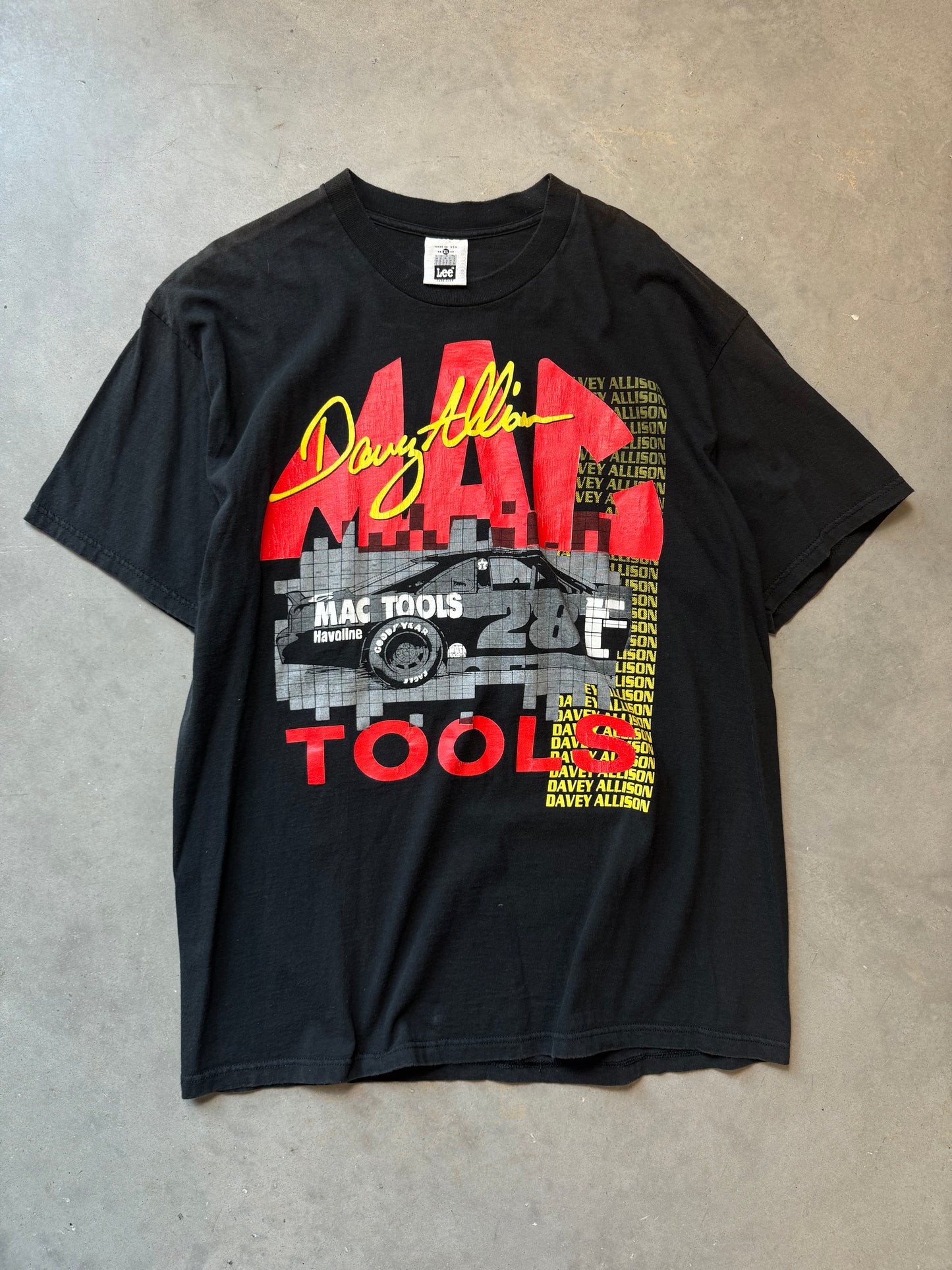 90’s Davey Allison Mac Tools Vintage NASCAR Tee (XL)