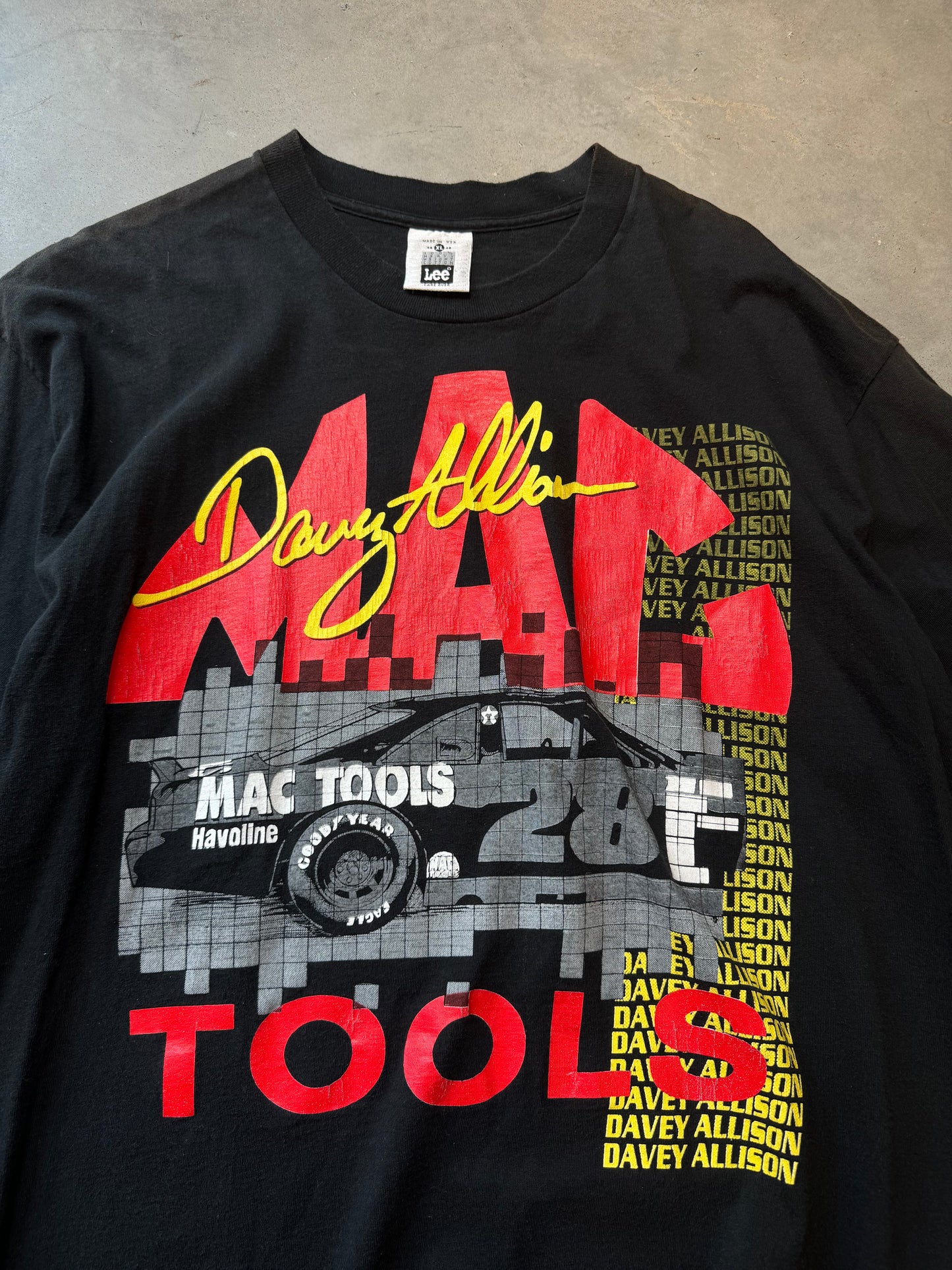 90’s Davey Allison Mac Tools Vintage NASCAR Tee (XL)