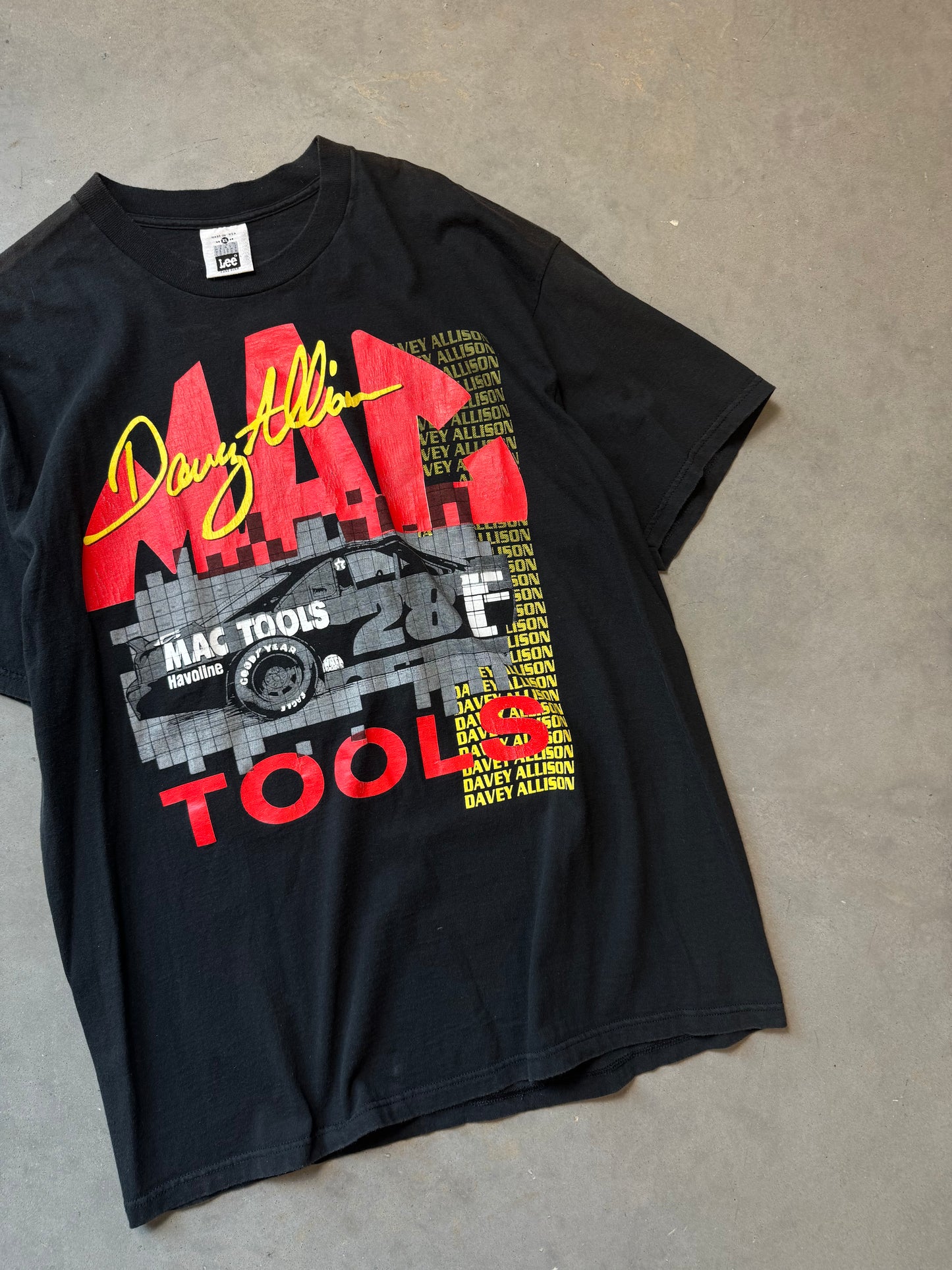 90’s Davey Allison Mac Tools Vintage NASCAR Tee (XL)