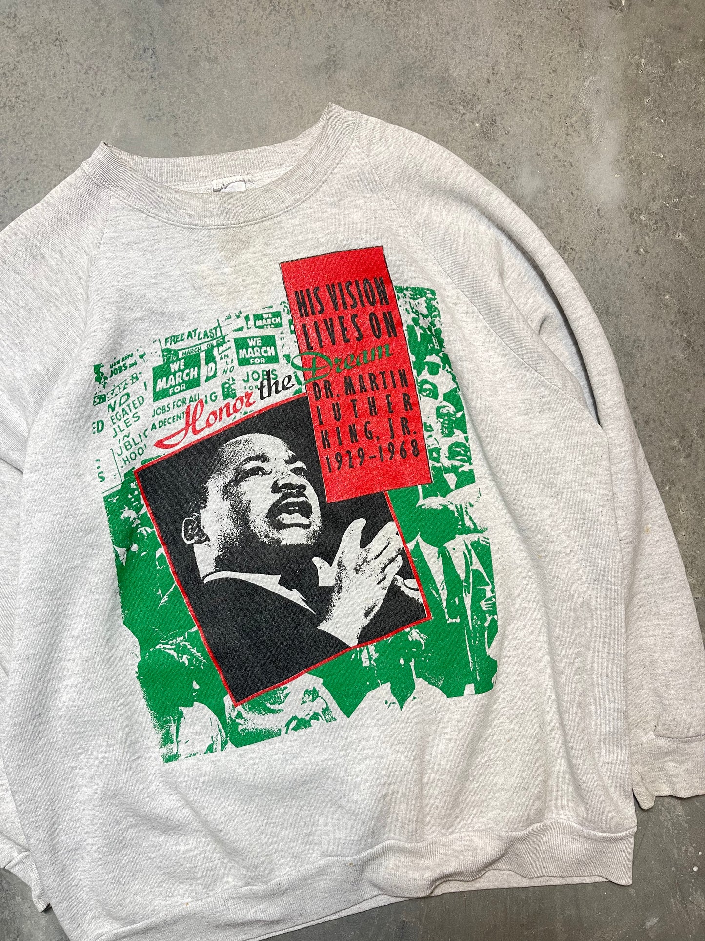 90’s Martin Luther King Jr Honor the Dream Vintage Crewneck (XL)