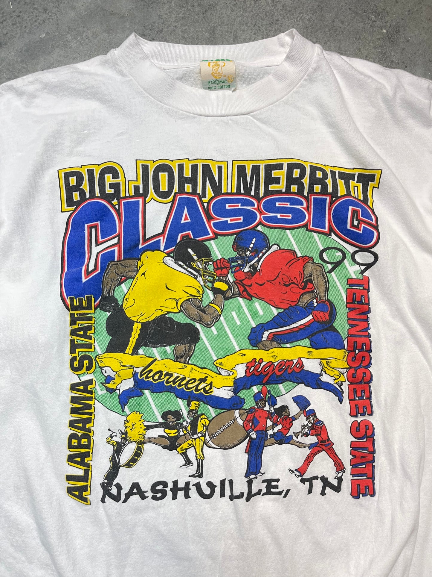1999 Big John Merritt Classic Alabama State vs. Tennessee State Vintage HBCU Tee (XL)