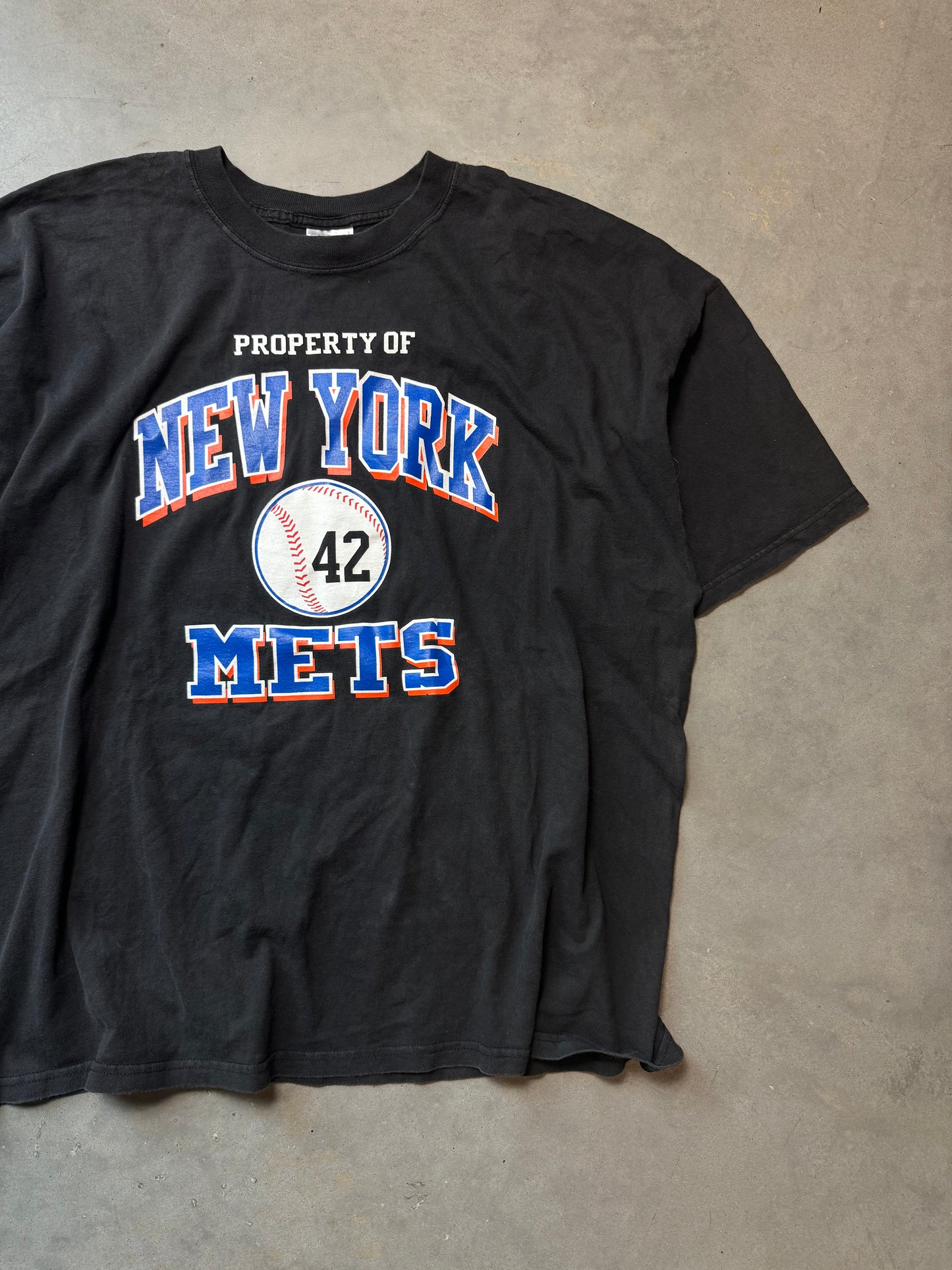 90’s New York Mets Team Issued Practice Tee Jackie Robinson Day Vintage MLB Tee (XXL)