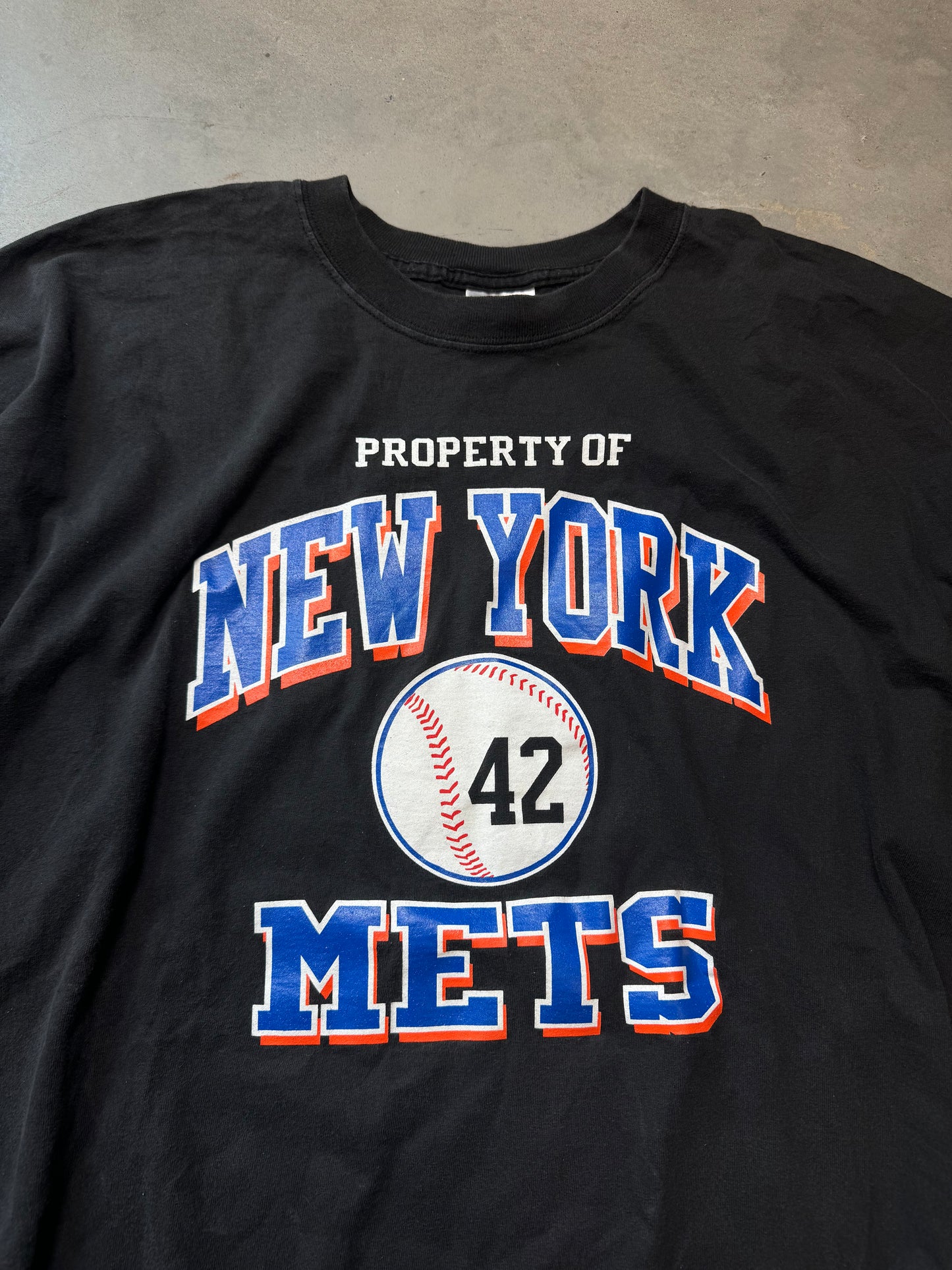 90’s New York Mets Team Issued Practice Tee Jackie Robinson Day Vintage MLB Tee (XXL)